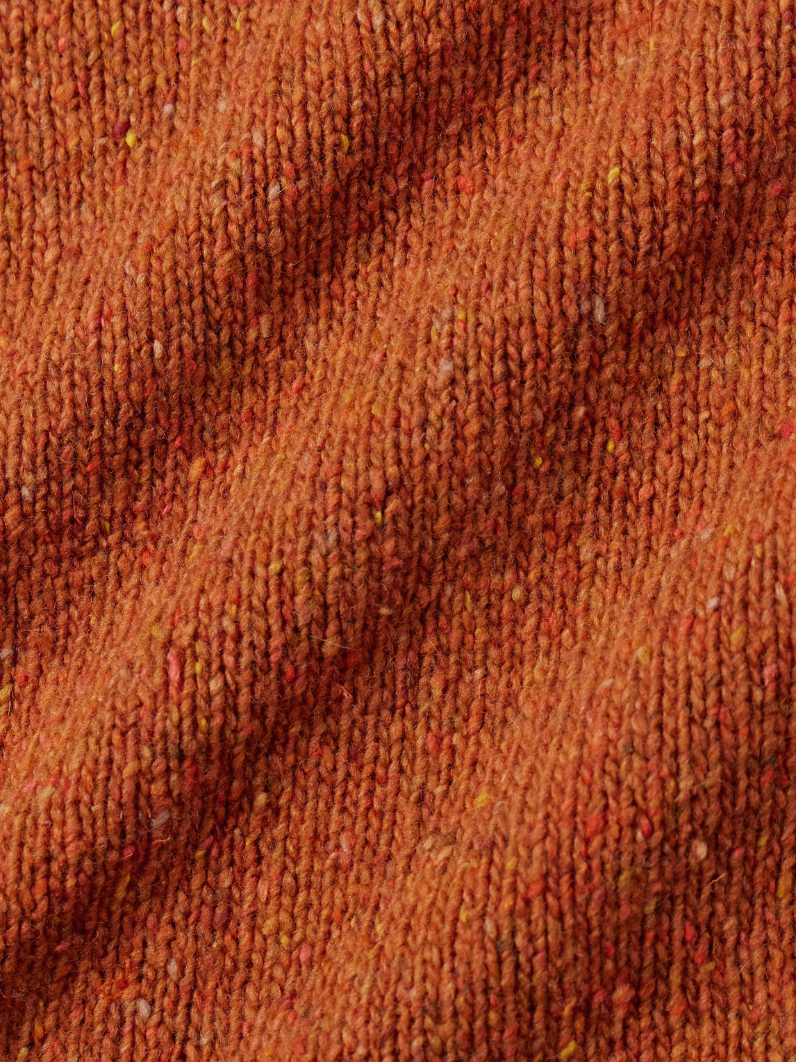 Folk Wool-blend Sweater In Orange