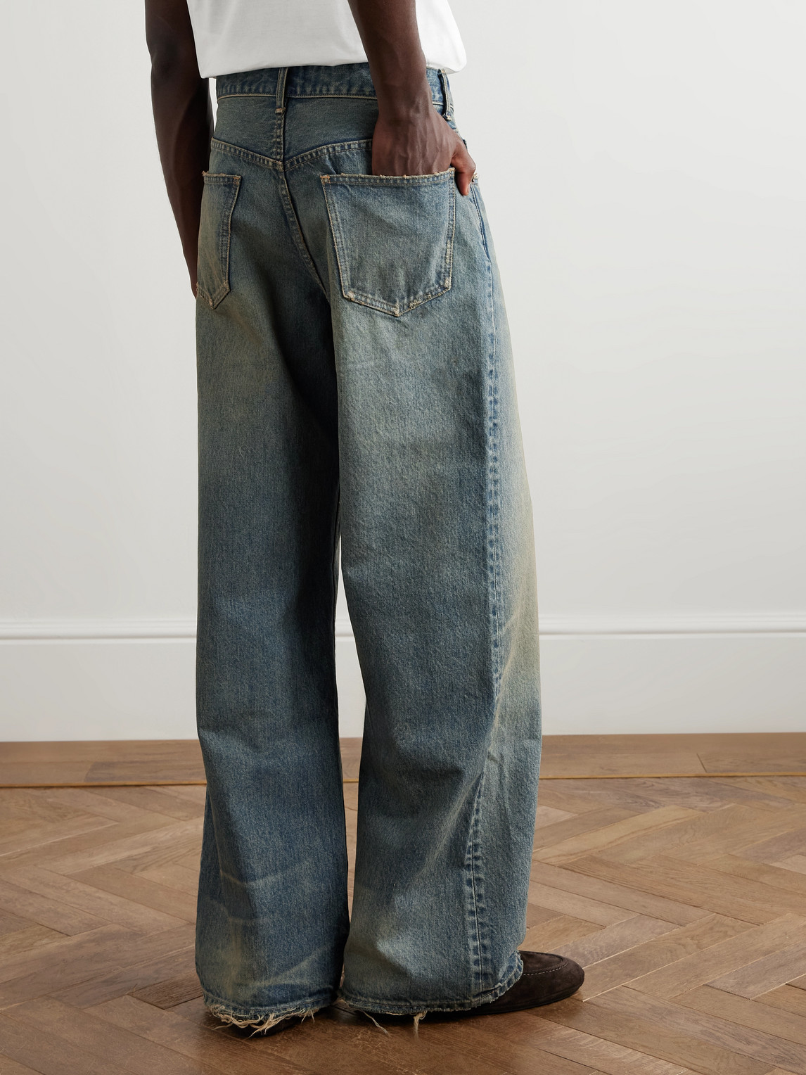 Celine Wide-leg Jeans In Blue