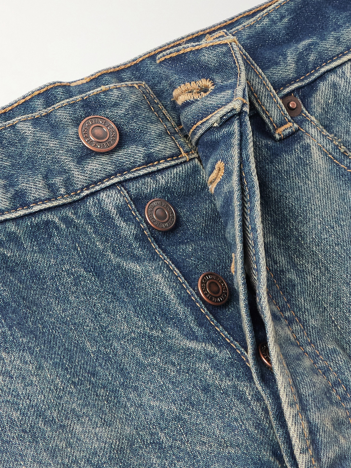 Celine Wide-leg Jeans In Blue