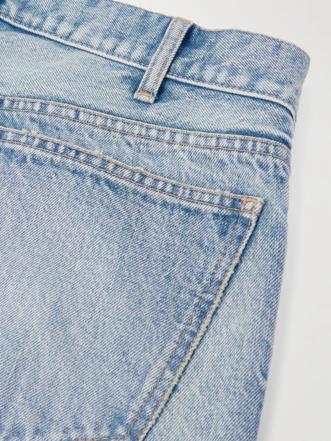 Celine Kurt Straight-leg Distressed Jeans In Blue