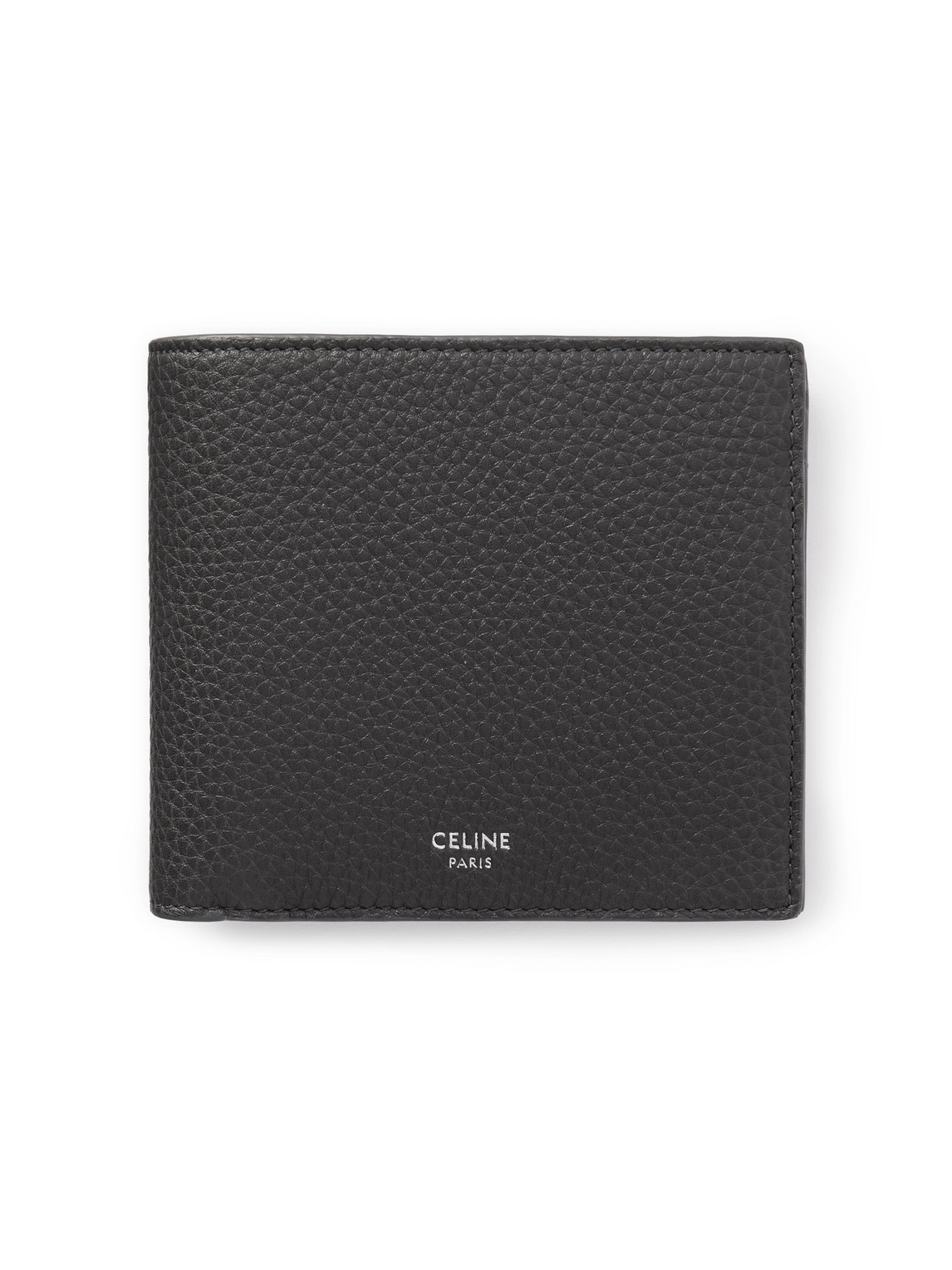 Celine Full-grain Leather Billfold Wallet In Black