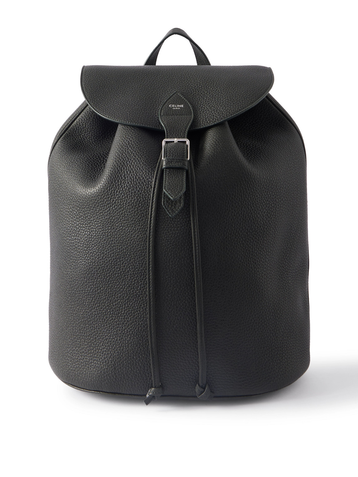 Celine Full-grain Leather Backpack In Green