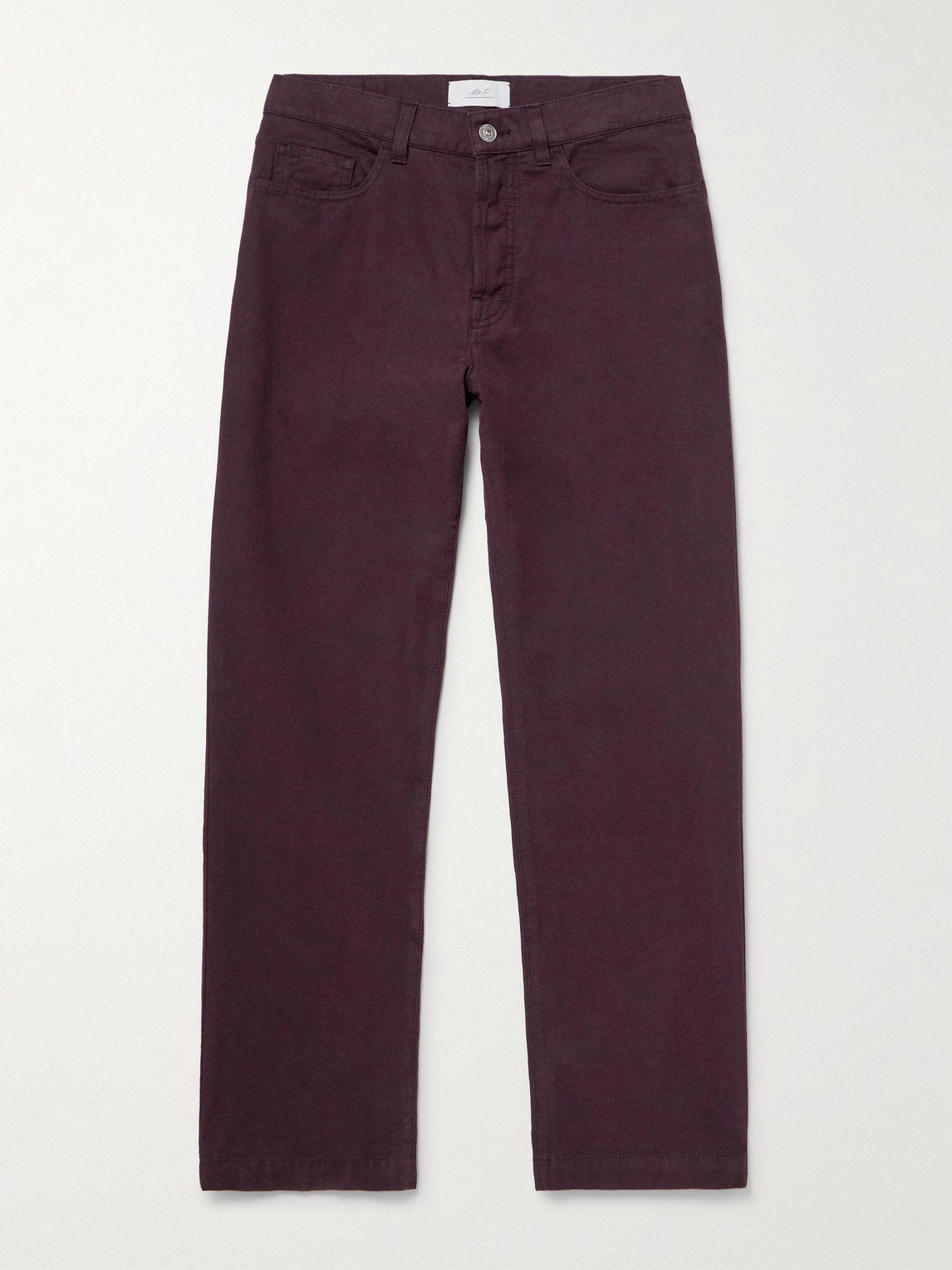 MR P. Edward Straight-Leg Organic Cotton-Canvas Trousers - Men