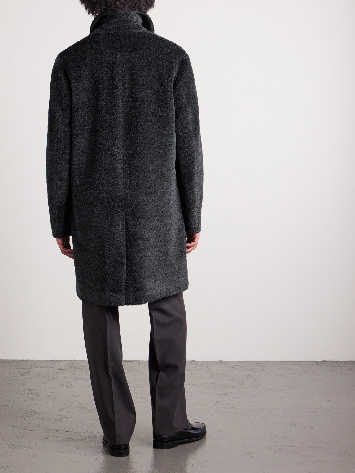  Mr P. - Luxe Wool And Alpaca-blend Coat - Men - Black - Xxs 