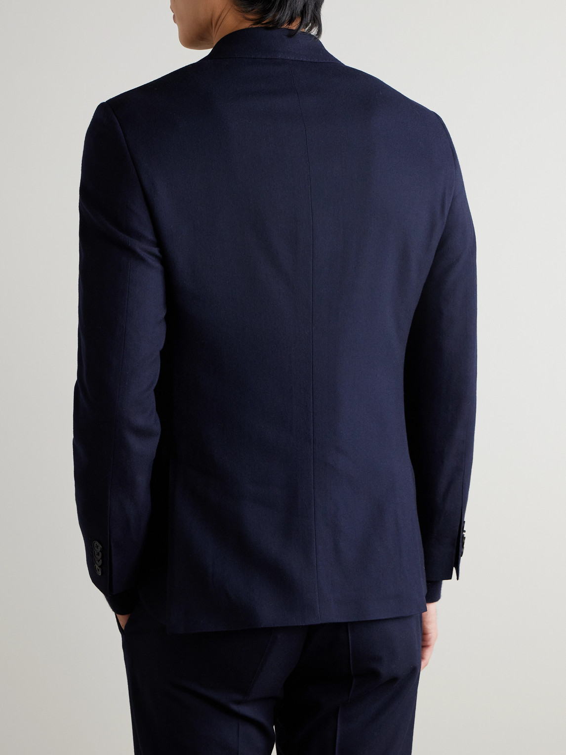  Mr P. - Slim-fit Super 150s Wool Suit Jacket - Men - Blue - 38 