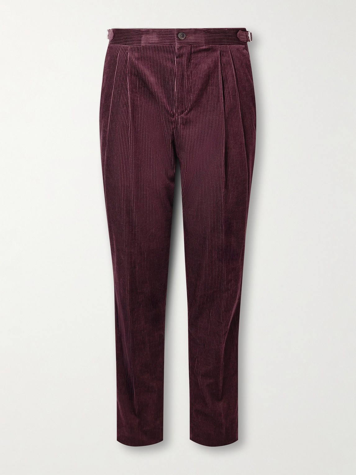 MR P. Slim-Fit Straight-Leg Cotton and Cashmere-Blend Corduroy Tuxedo Trousers - Men