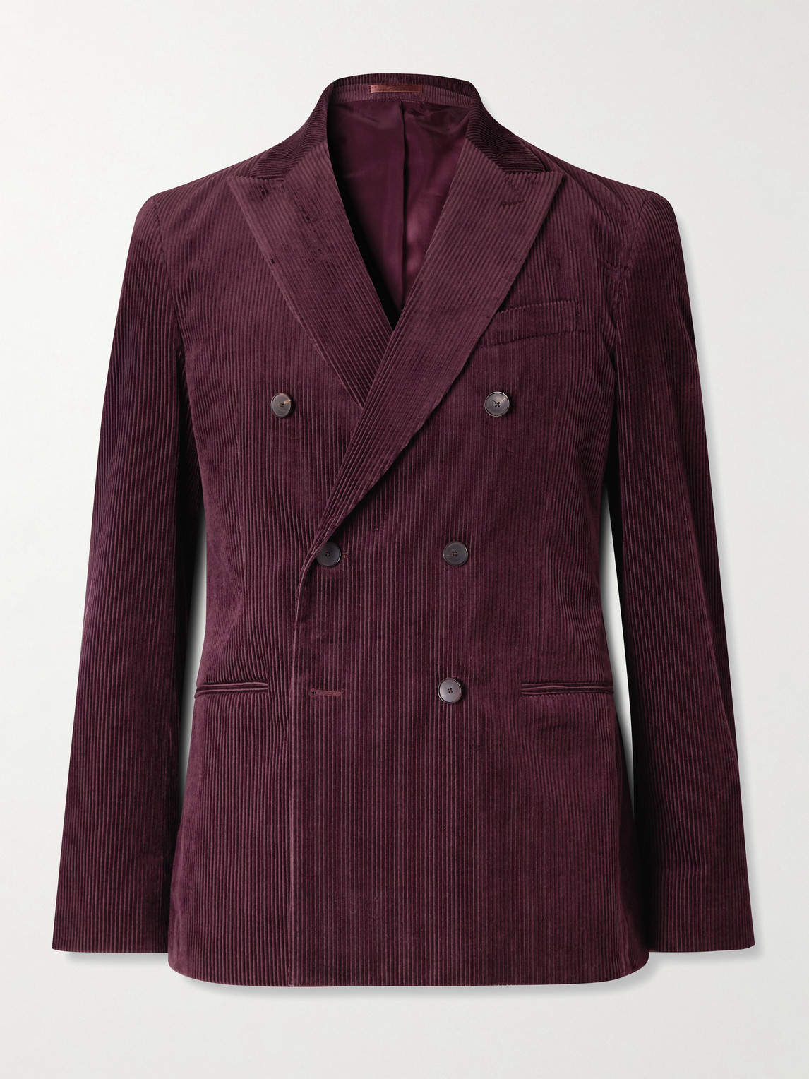 MR P. Slim-Fit Double-Breasted Cotton and Cashmere-Blend Corduroy Tuxedo Jacket - Men