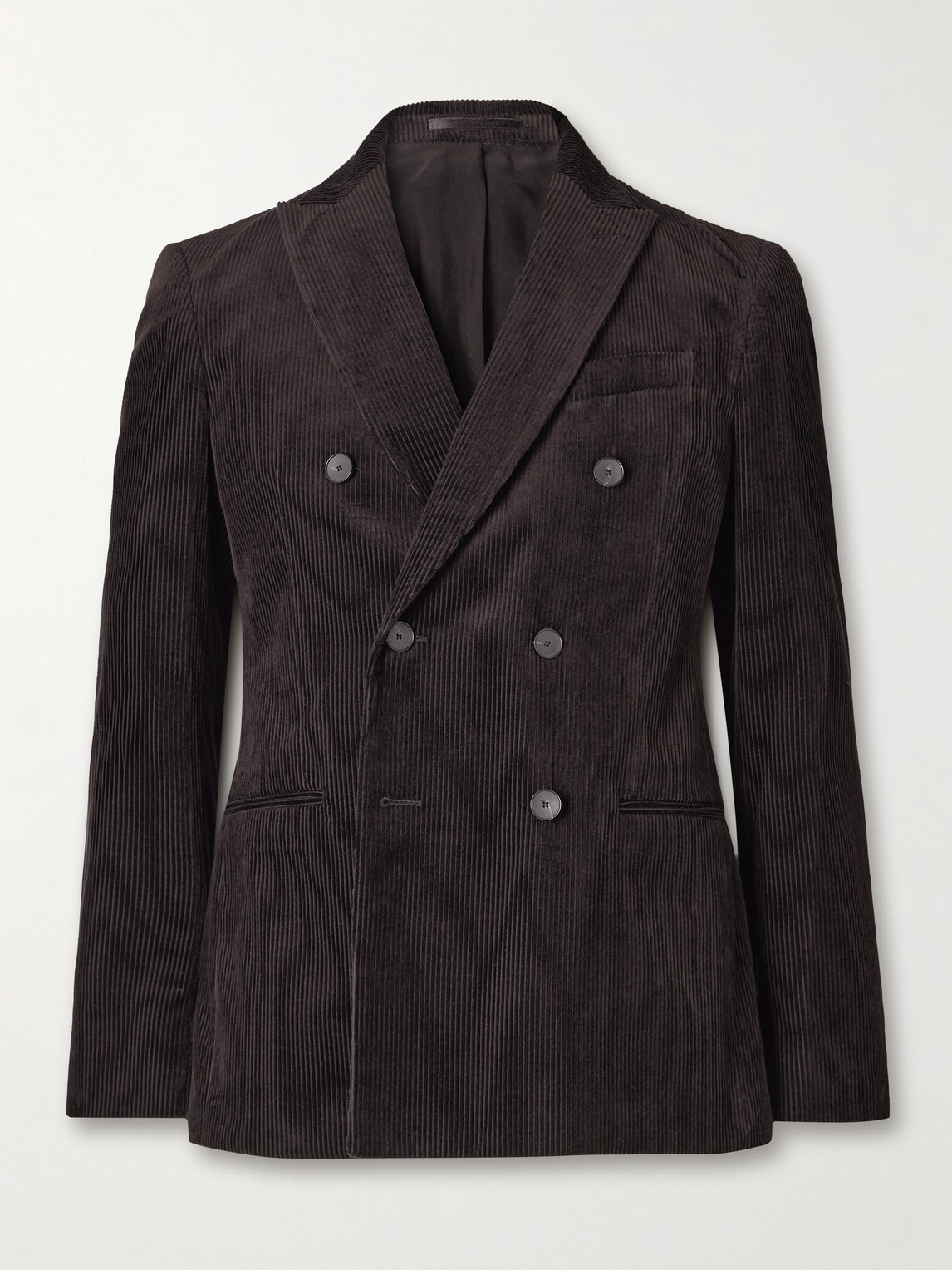 MR P. Slim-Fit Double-Breasted Cotton and Cashmere-Blend Corduroy Tuxedo Jacket - Men