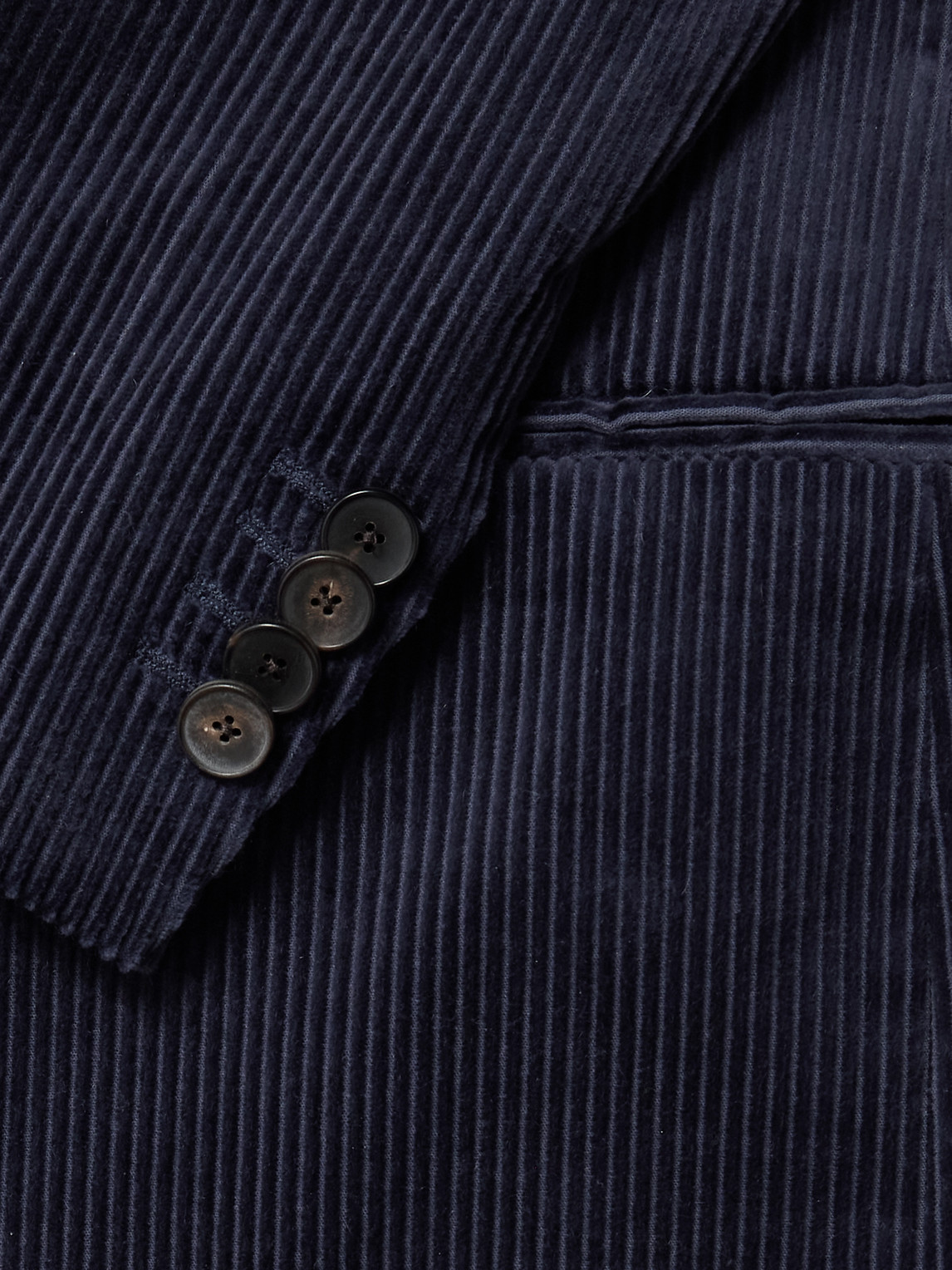 Mr P. - Slim-Fit Double-Breasted Cotton And Cashmere-Blend Corduroy Tuxedo Jacket