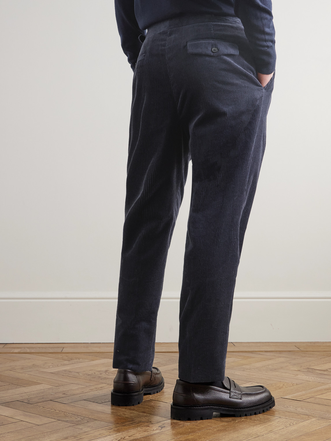 Mr P. - Slim-Fit Straight-Leg Cotton And Cashmere-Blend Corduroy