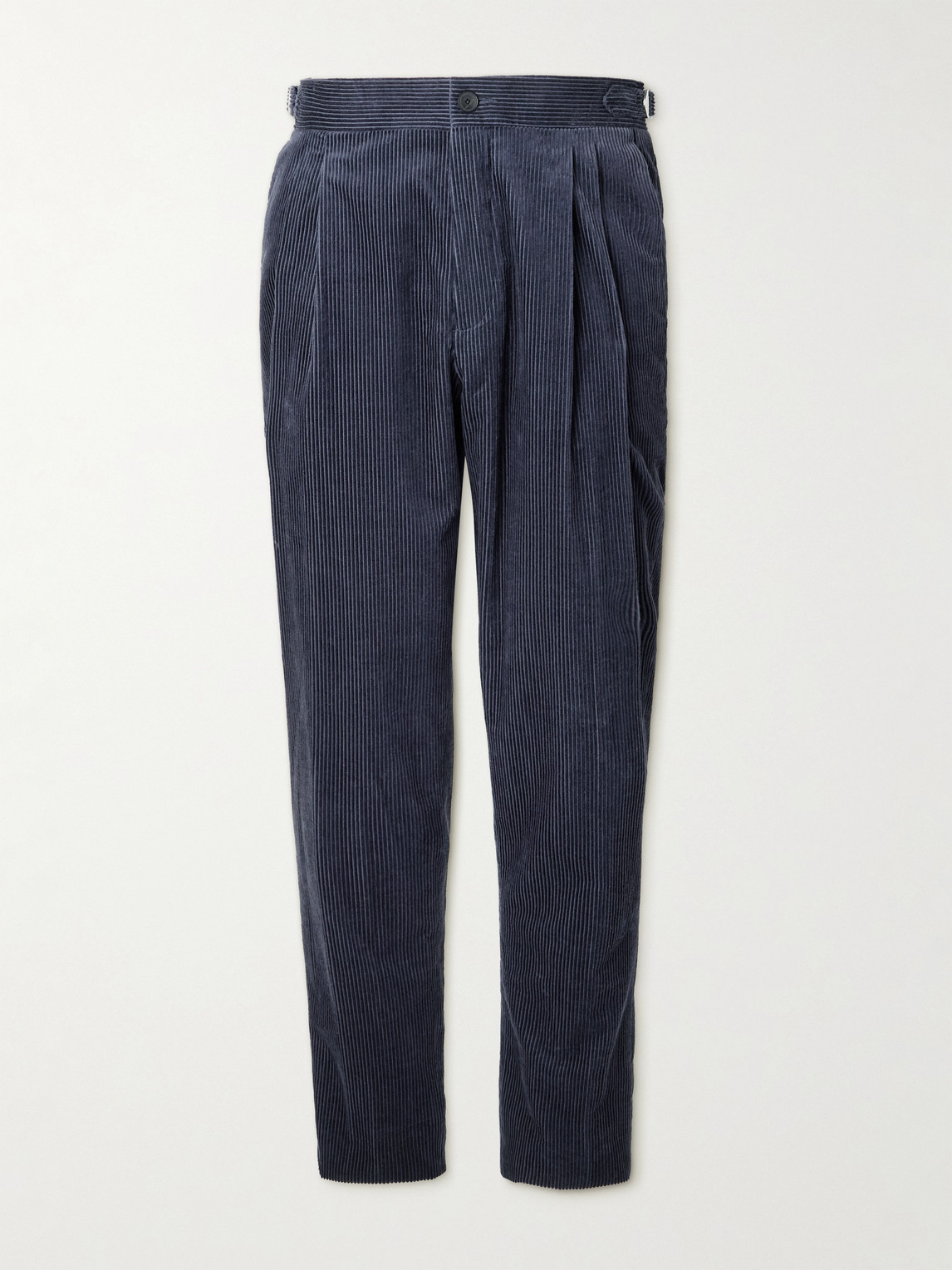 MR P. Slim-Fit Straight-Leg Cotton and Cashmere-Blend Corduroy Tuxedo Trousers - Men