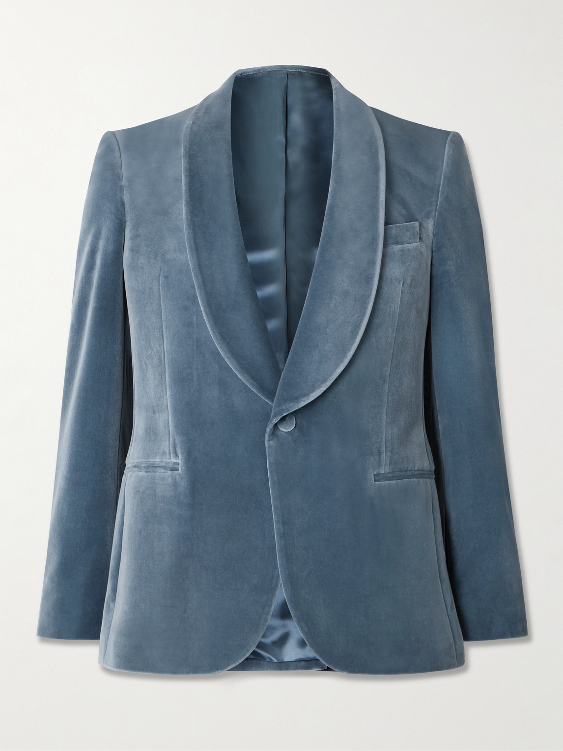 MR P. Slim-Fit Shawl-Collar Cotton-Velvet Tuxedo Jacket - Men