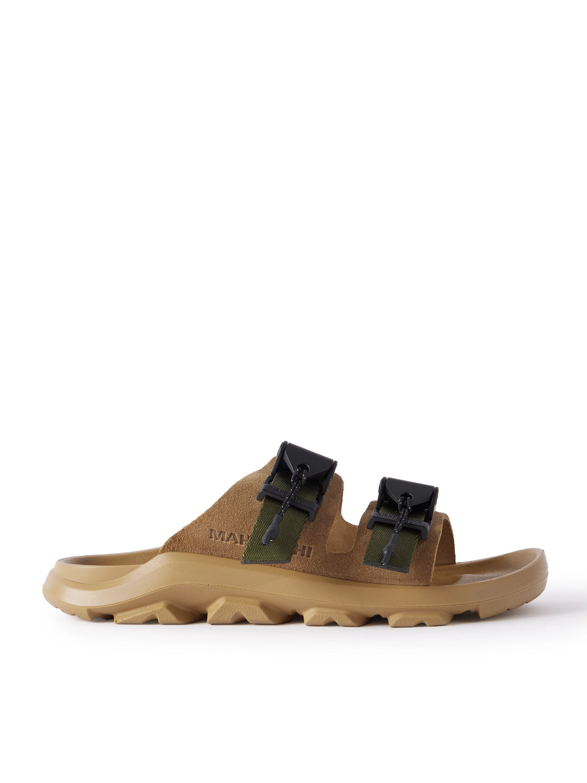 Birkenstock 1774 Maharishi Mogami Terra Tech Suede Sandals In Black