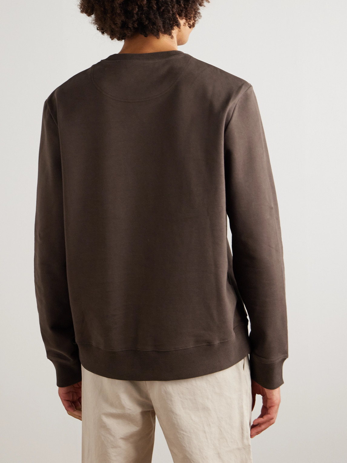  Mr P. - Cotton-blend Jersey Sweatshirt - Men - Brown - Xs 