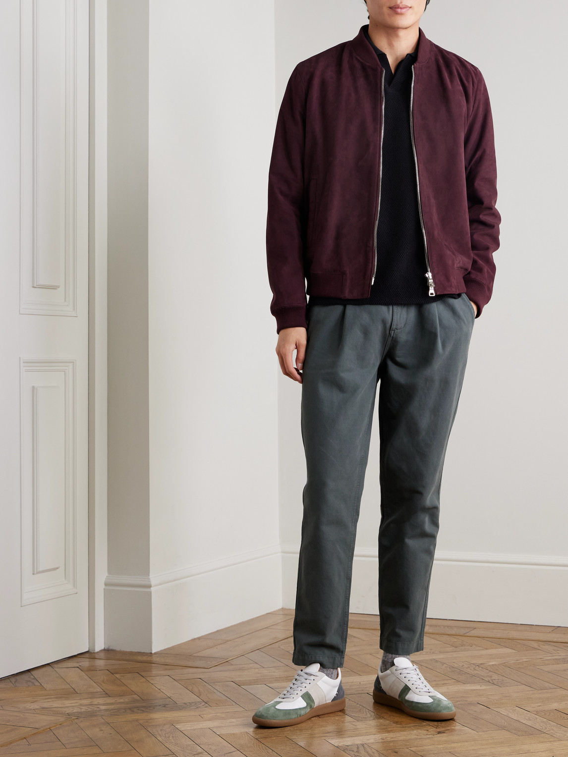 Mr P. - Honeycomb-Knit Cotton Polo Shirt