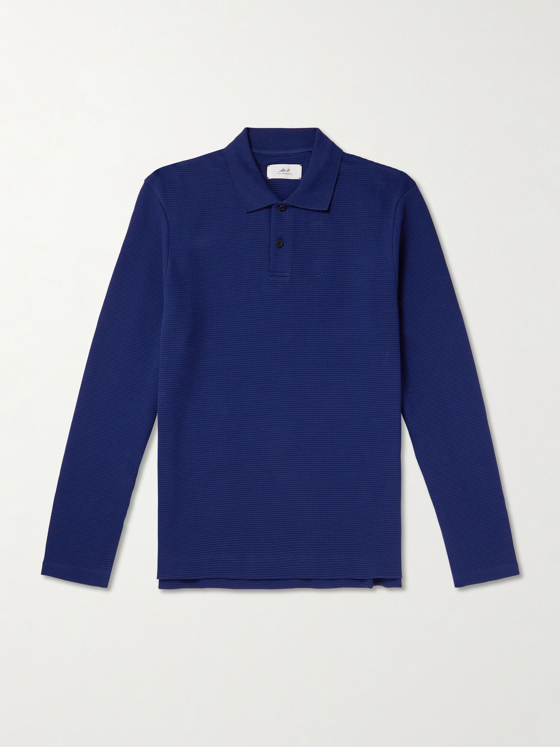 MR P. Waffle-Knit Organic Cotton-Jersey Polo Shirt - Men
