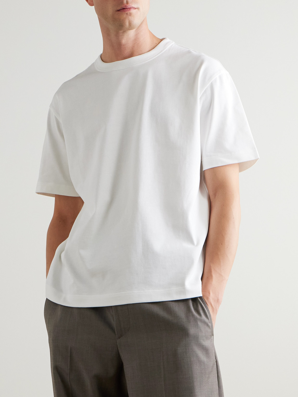 Mr P. - Oversized Cotton-Jersey T-Shirt