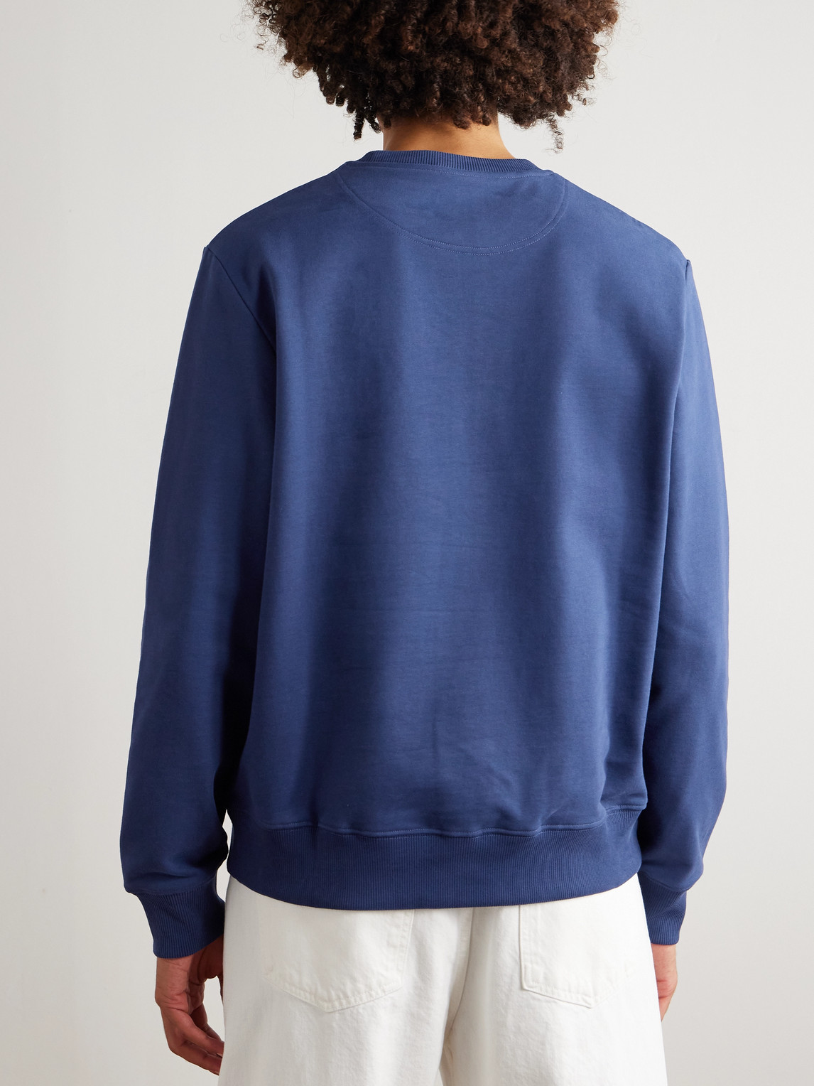  Mr P. - Cotton-blend Jersey Sweatshirt - Men - Blue - Xs 