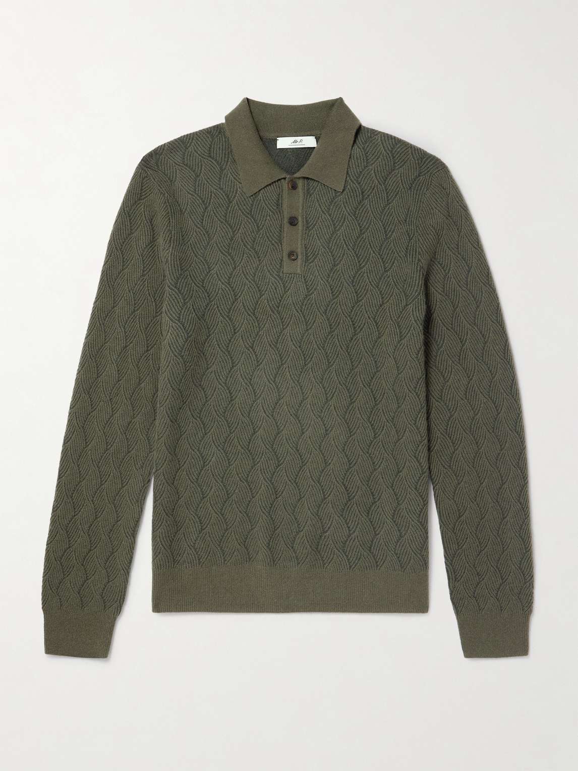 Knitted Wool and Cashmere-Blend Sweater