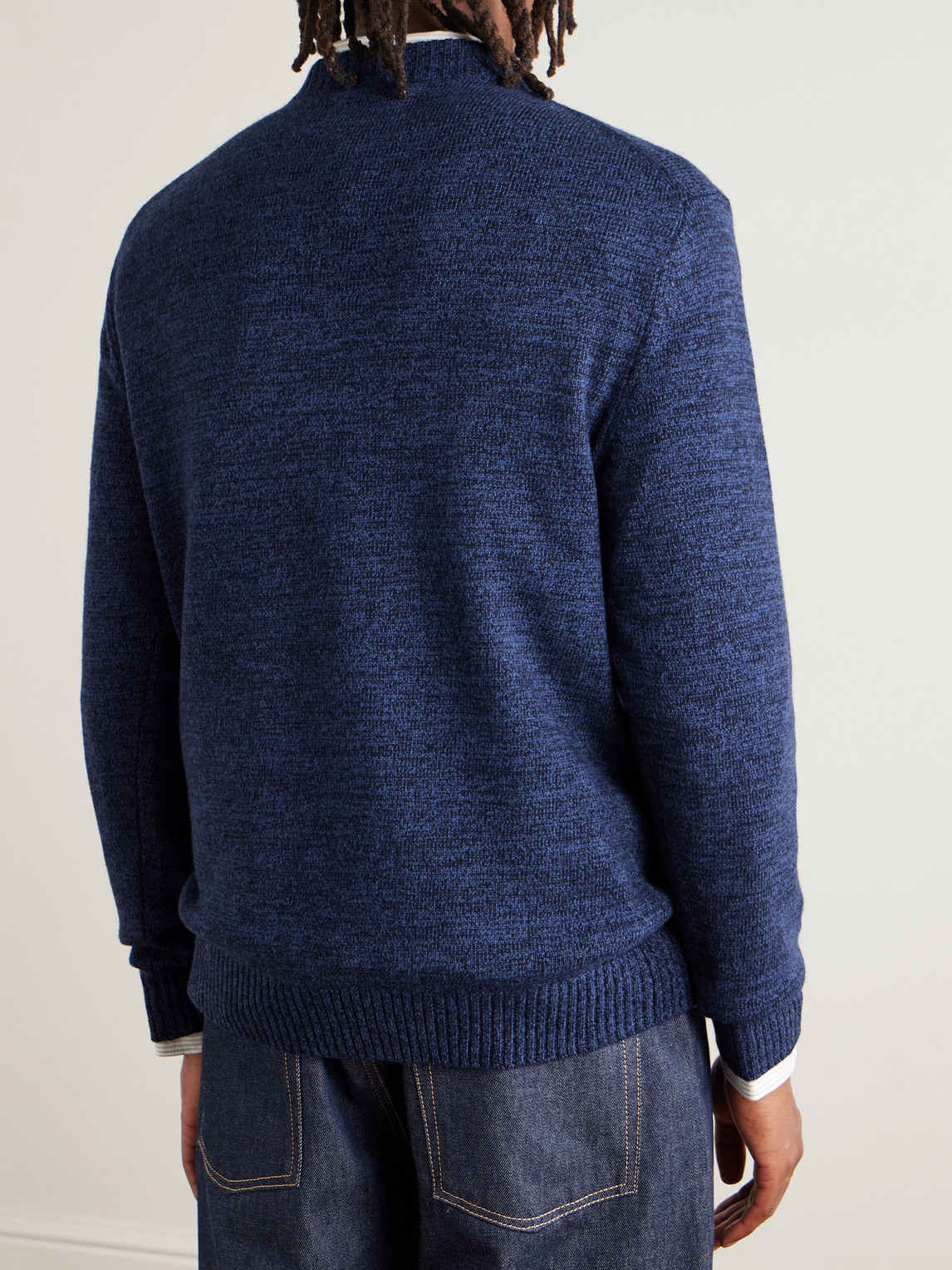  Mr P. - Wool And Cashmere-blend Sweater - Men - Blue - Xs 