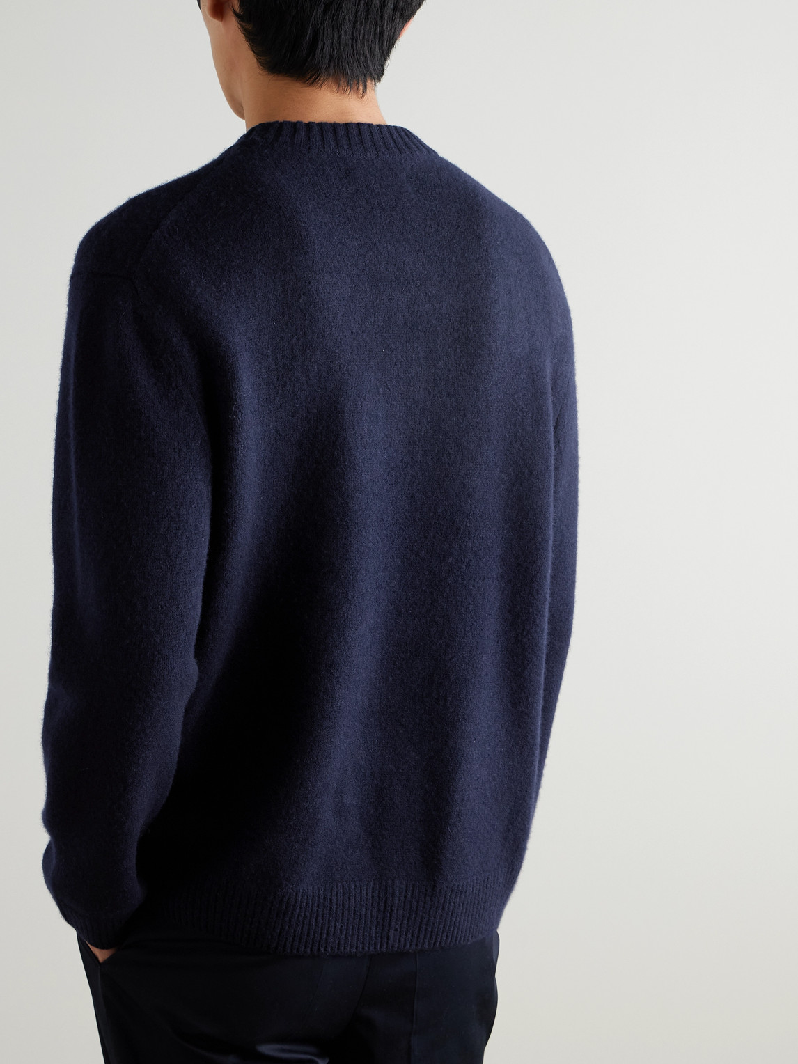  Mr P. - Brushed-cashmere Sweater - Men - Blue - M 