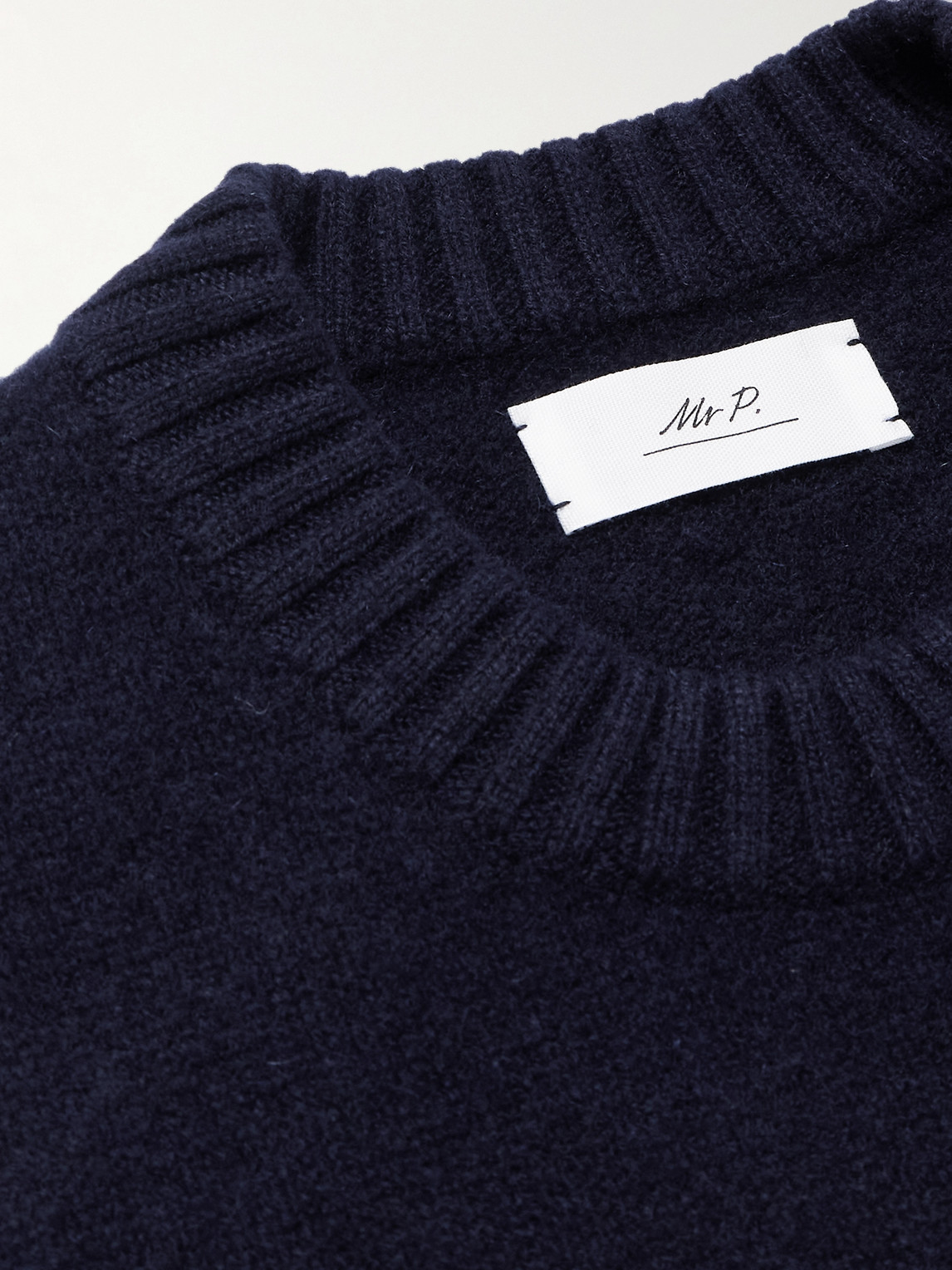  Mr P. - Brushed-cashmere Sweater - Men - Blue - M 