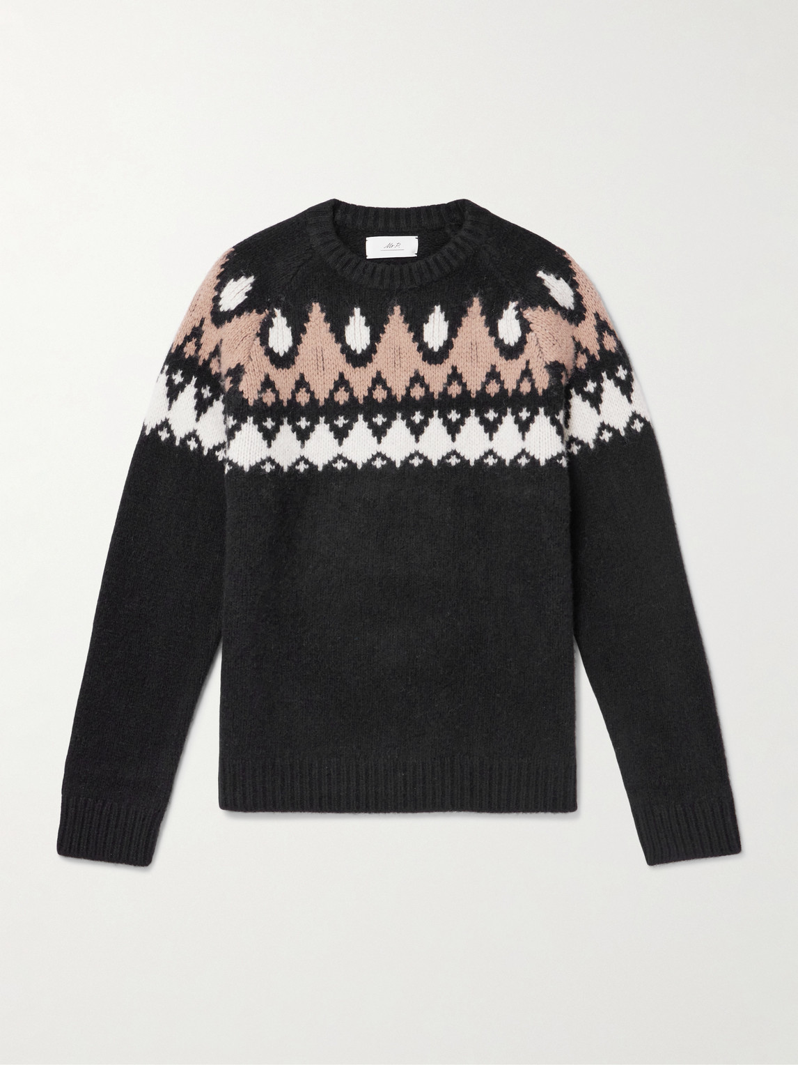 MR P. Geo Intarsia-Knit Wool and Cashmere-Blend Sweateren