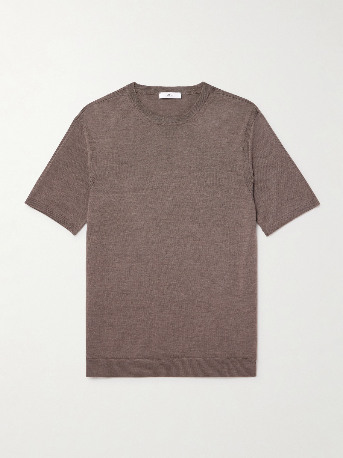 MR P. Ribbed Merino Wool T-Shirt - Men