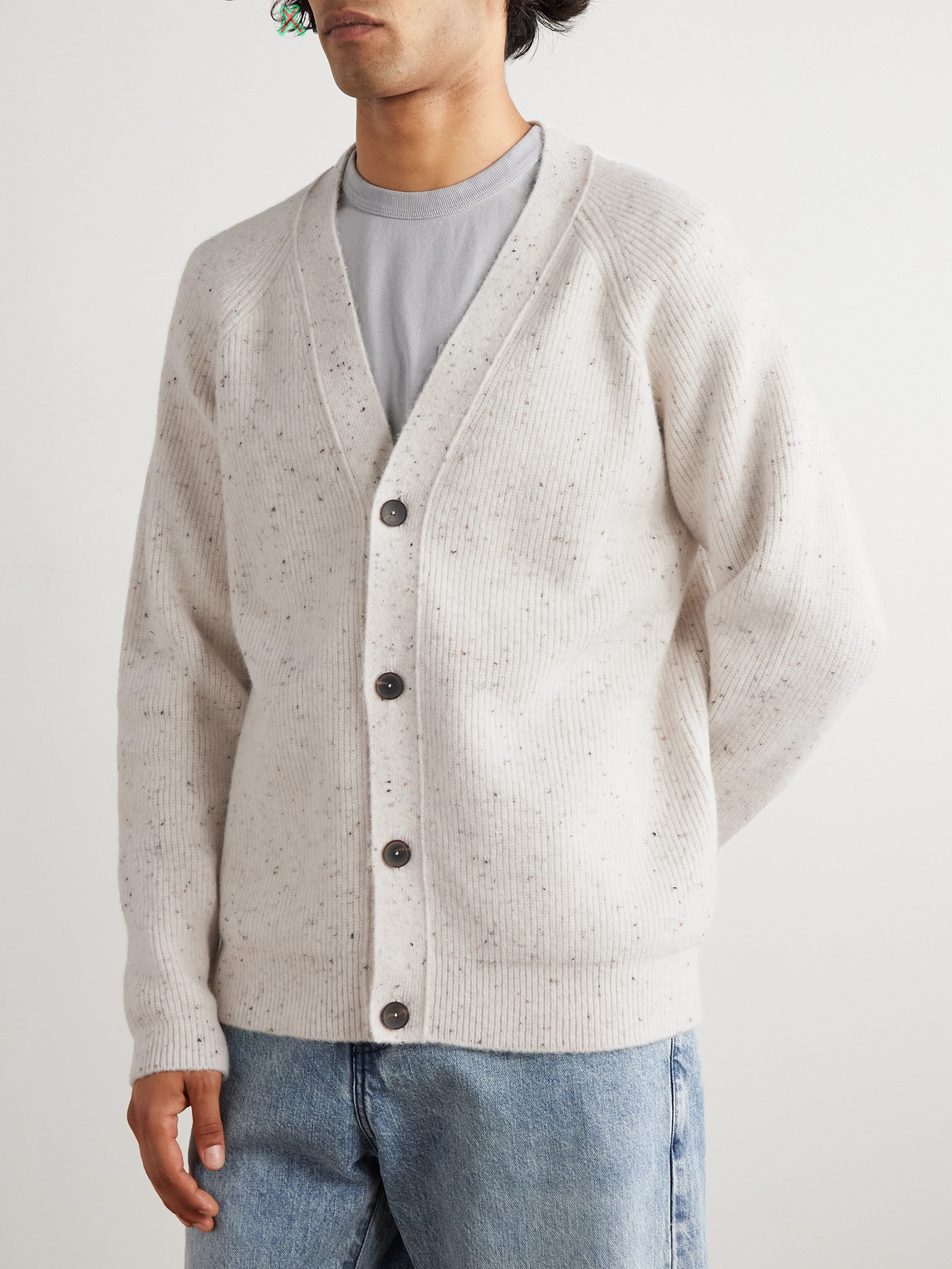  Mr P. - Ribbed-knit Cardigan - Men - White - Xs 