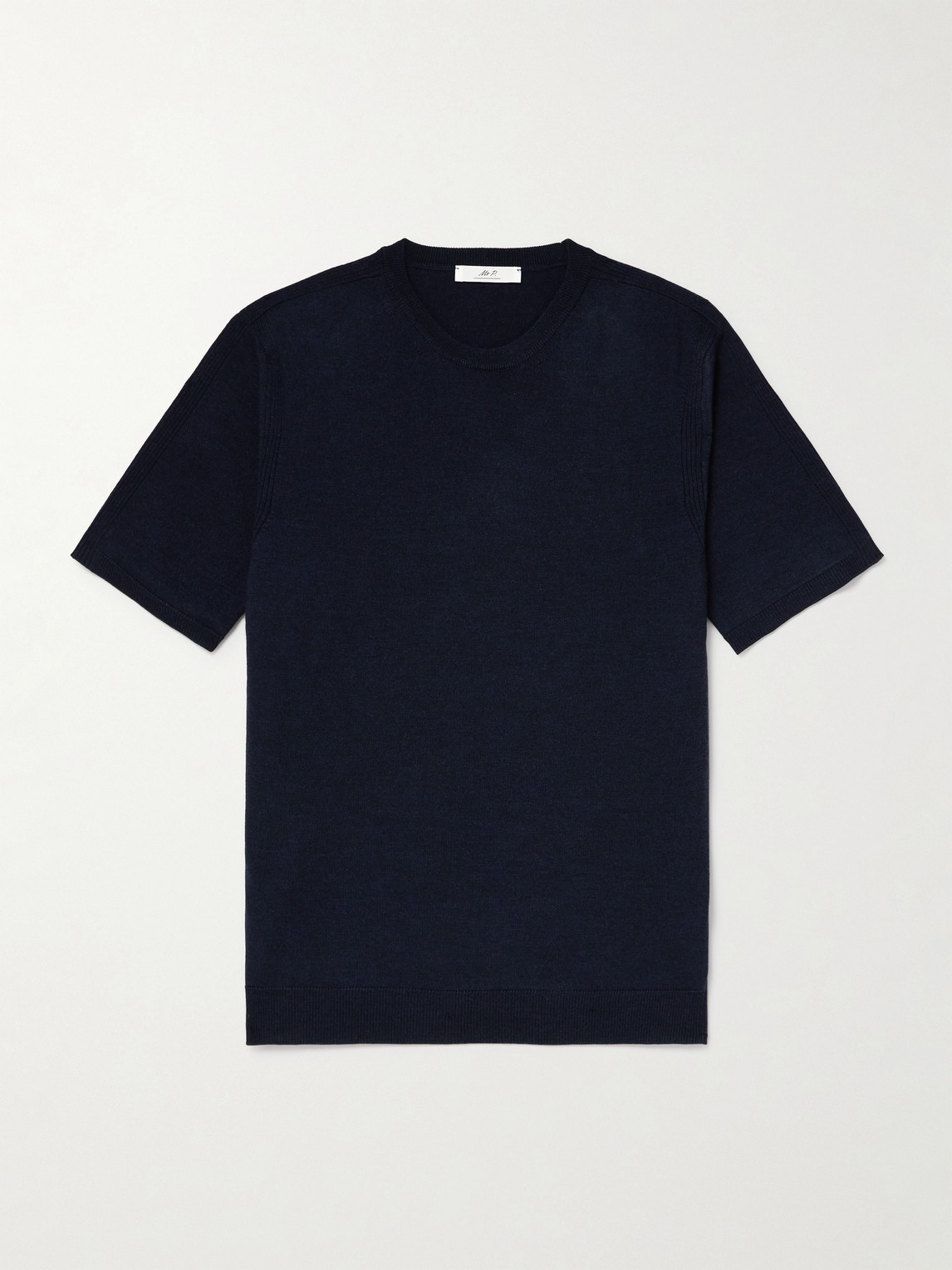 MR P. Ribbed Merino Wool T-Shirt - Men