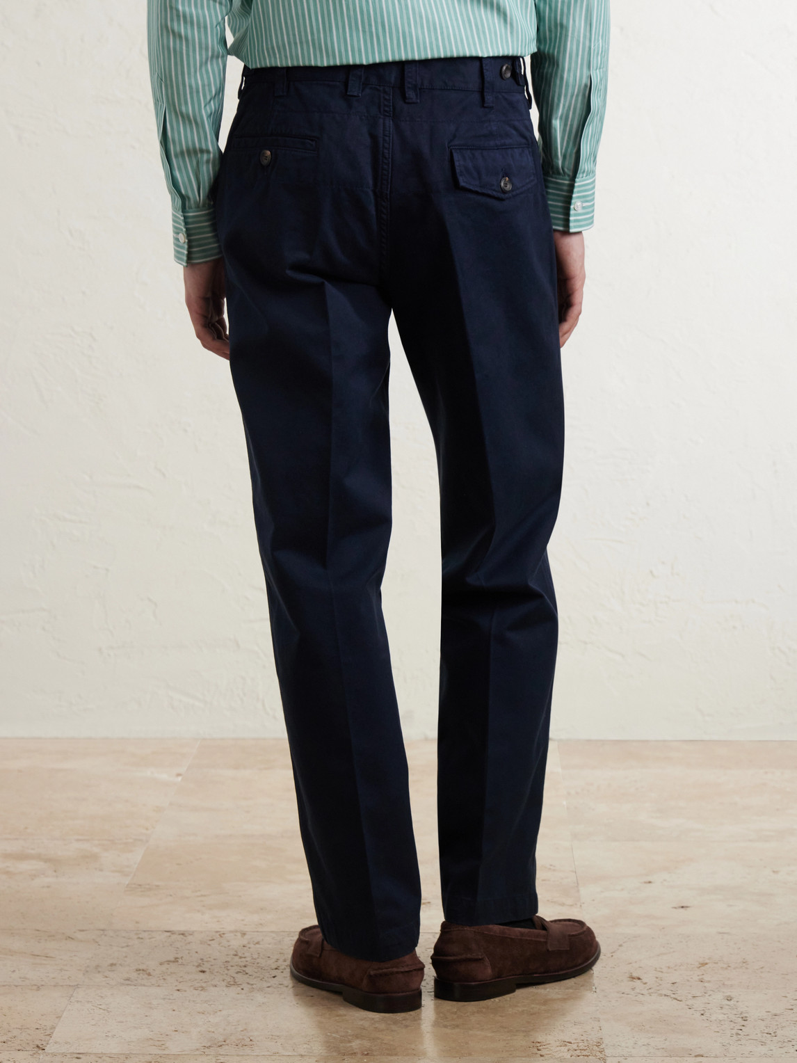 Drake's Straight-Leg Cotton Trousers - Men | Thumbnail 4 Drake's Straight-Leg Cotton Trousers - Men | Thumbnail 4