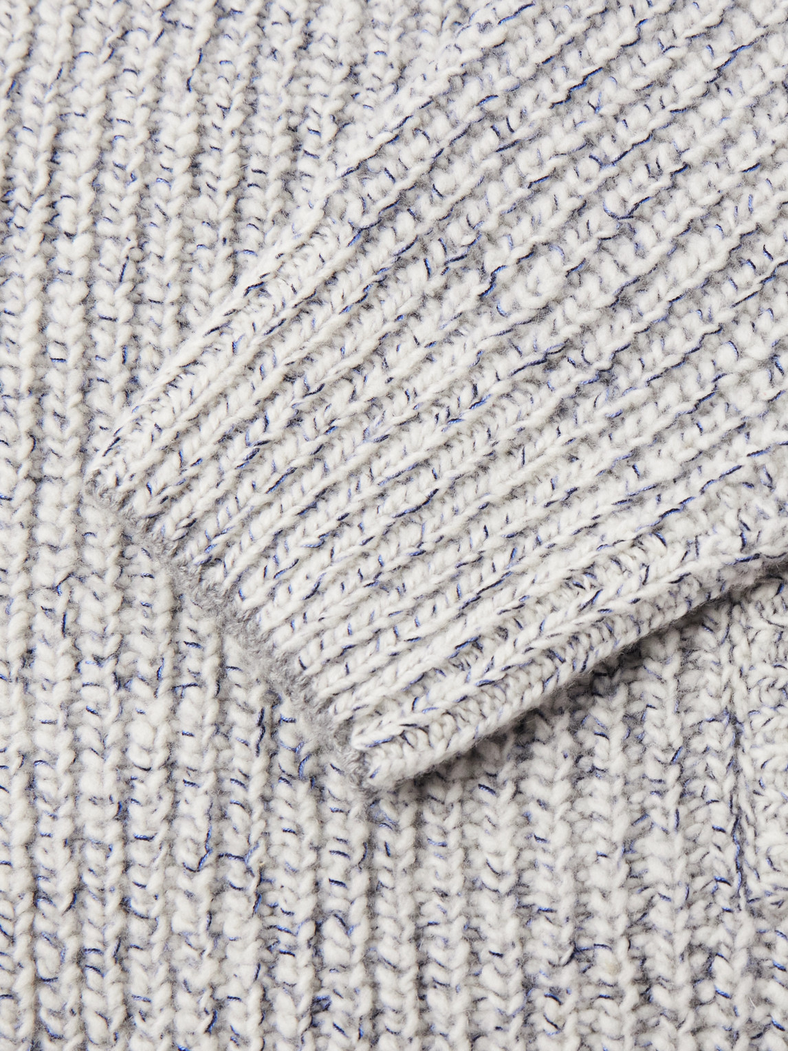 Brunello Cucinelli Virgin Wool-blend Sweatshirt In Gray
