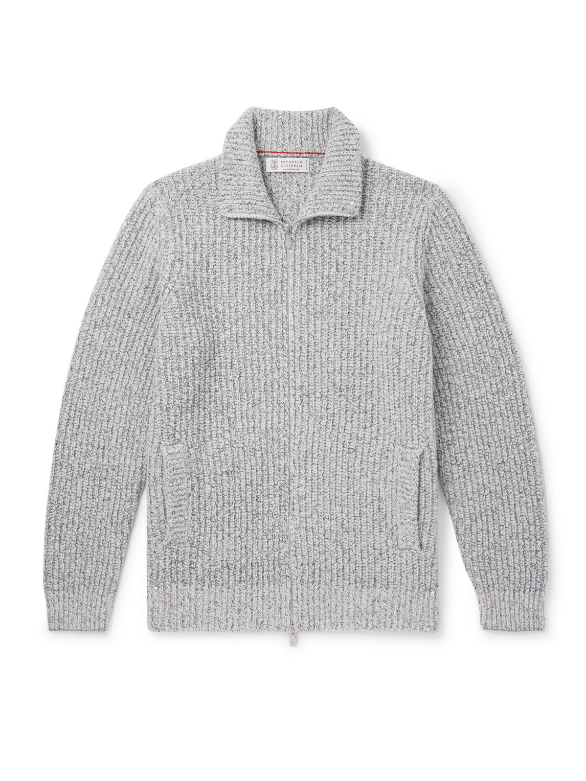 Brunello Cucinelli Virgin Wool-blend Sweatshirt In Gray