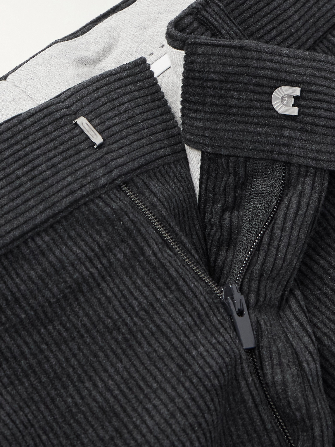 Brunello Cucinelli Straight-leg Pleated Wool, Silk And Cashmere-blend Corduroy Suit Trousers