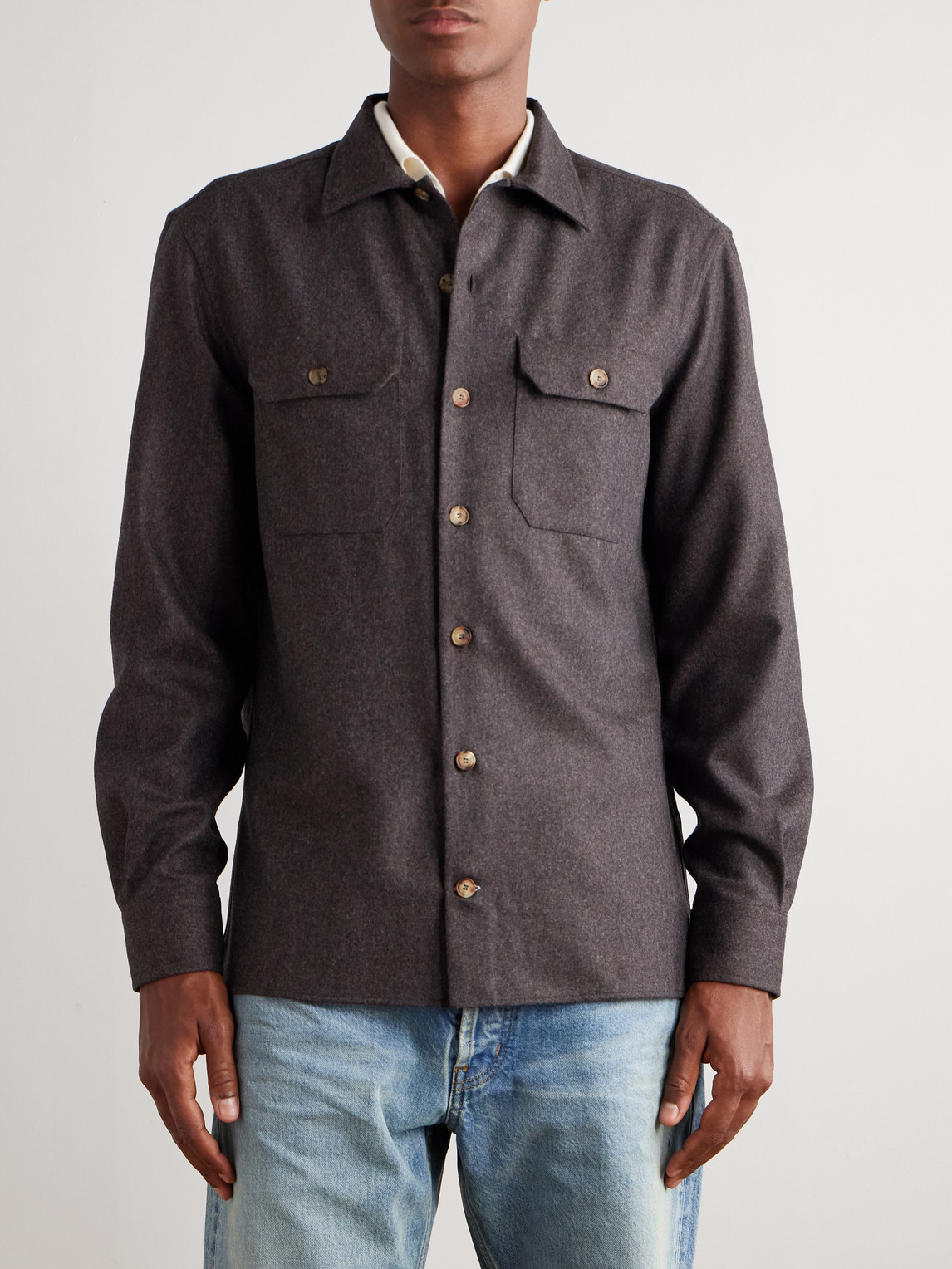 Brunello Cucinelli Shirt In Black