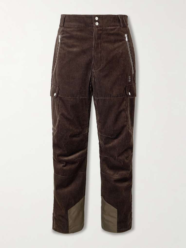 Brunello Cucinelli — Straight-Leg Padded Shell-Trimmed Cotton-Corduroy Ski Pants