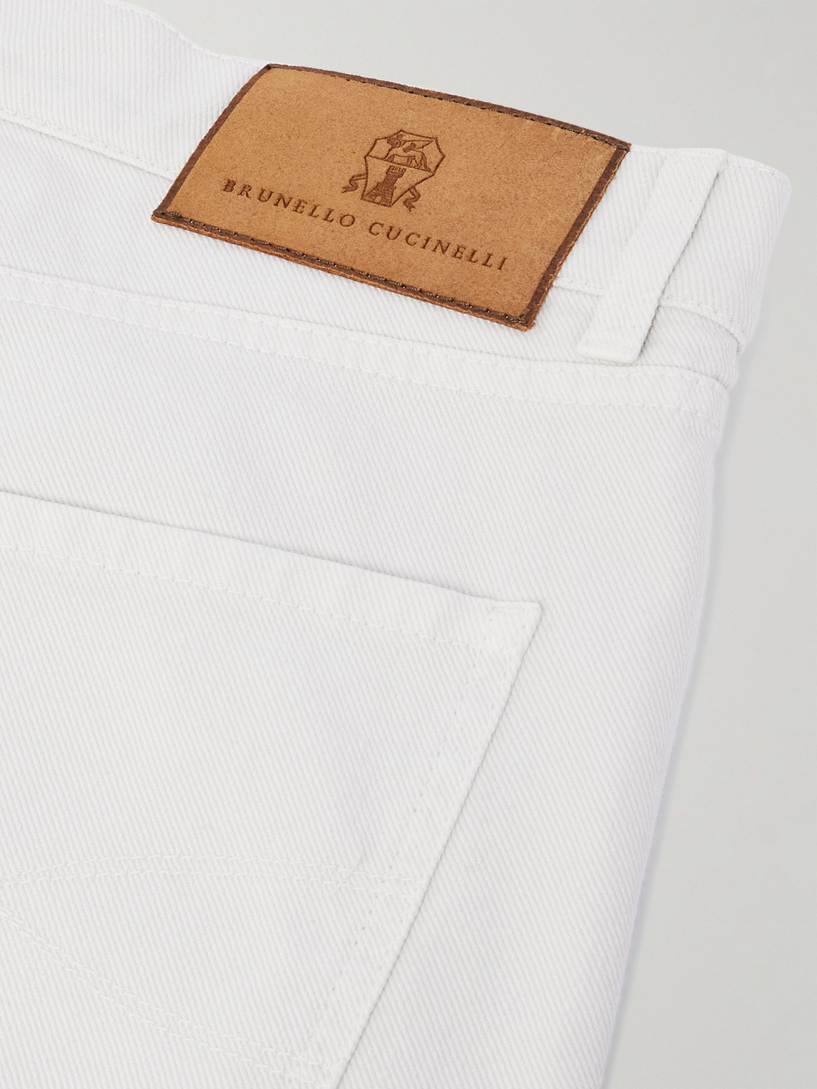 Brunello Cucinelli Slim-fit Jeans In White