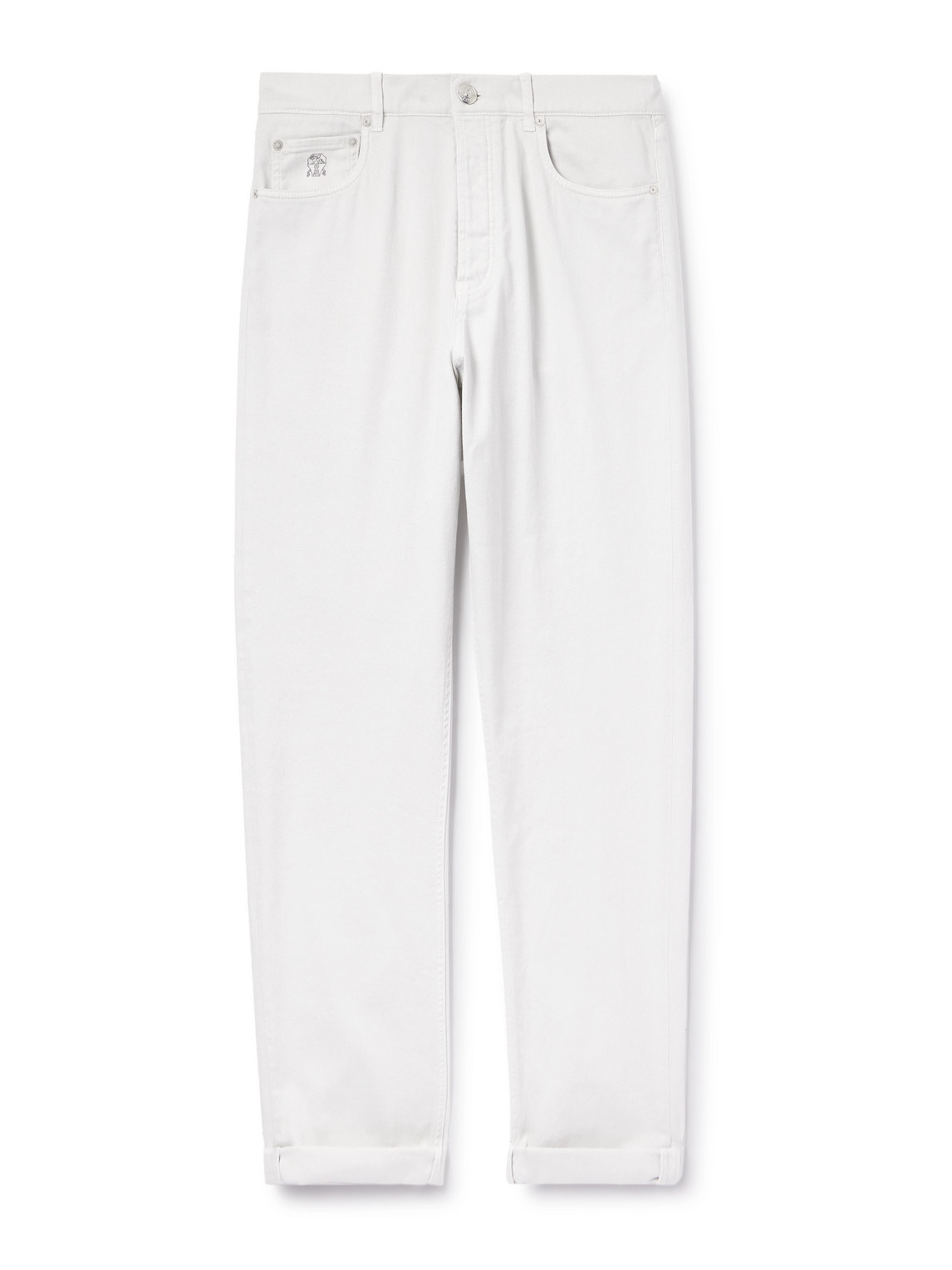 Brunello Cucinelli Slim-fit Jeans In Neutral