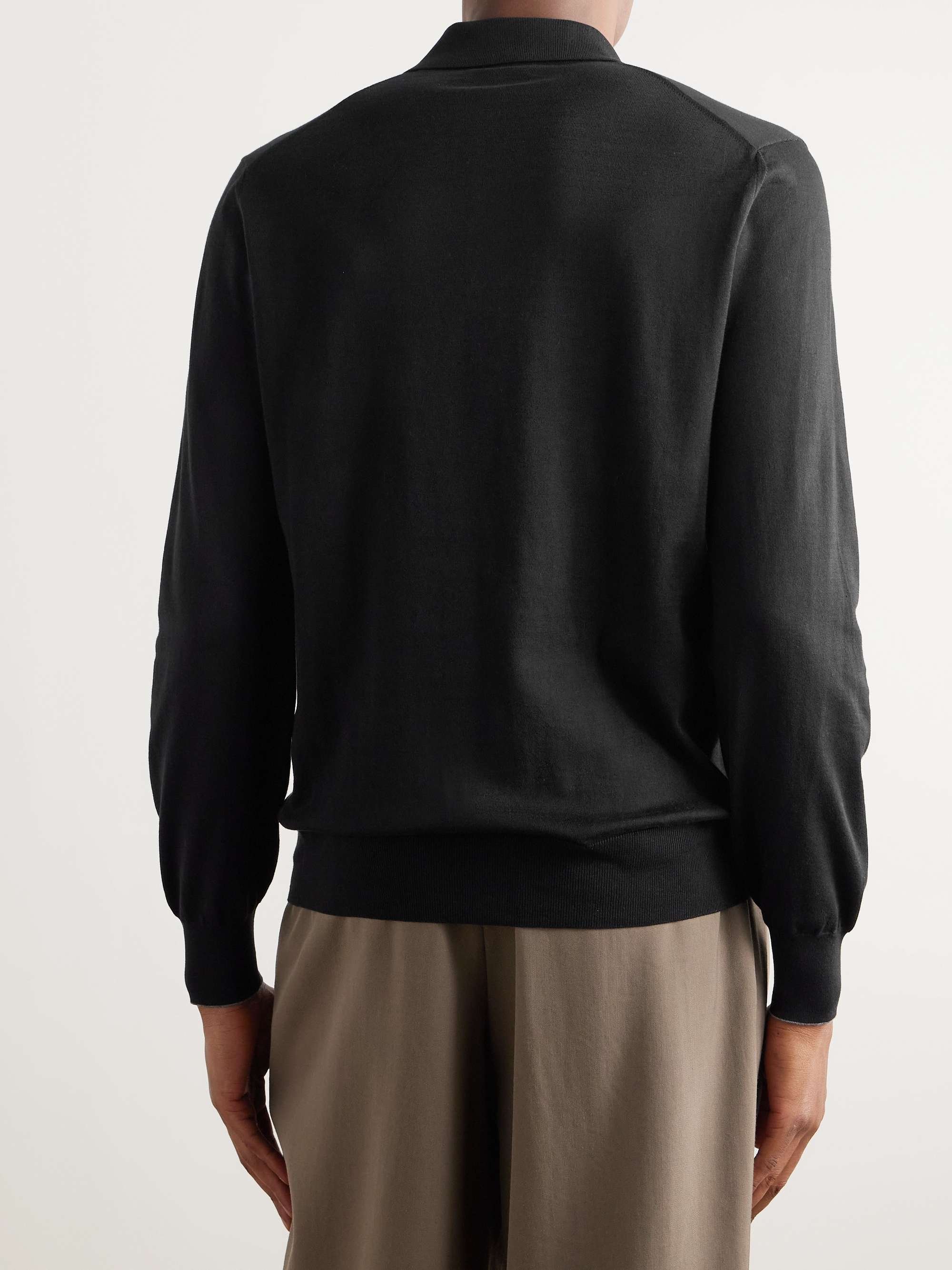 BRUNELLO CUCINELLI Knitted Cotton Polo Shirt
