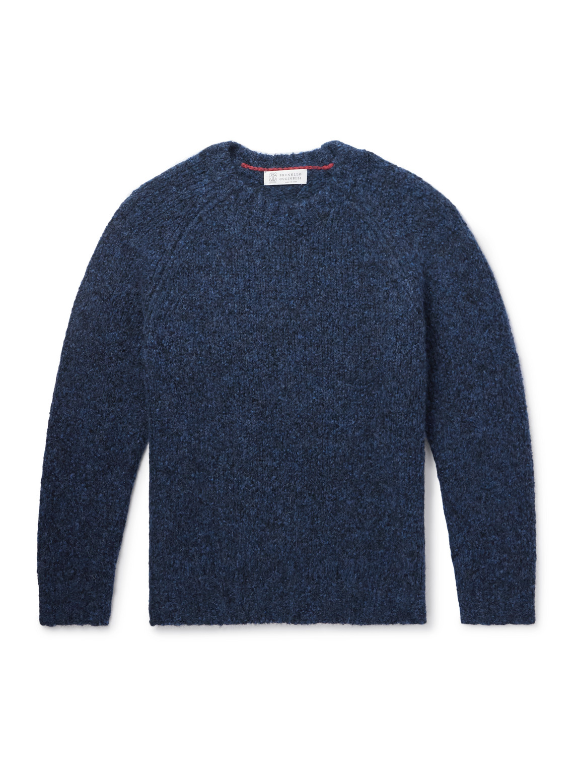 Brunello Cucinelli Alpaca-blend Sweater In Blue
