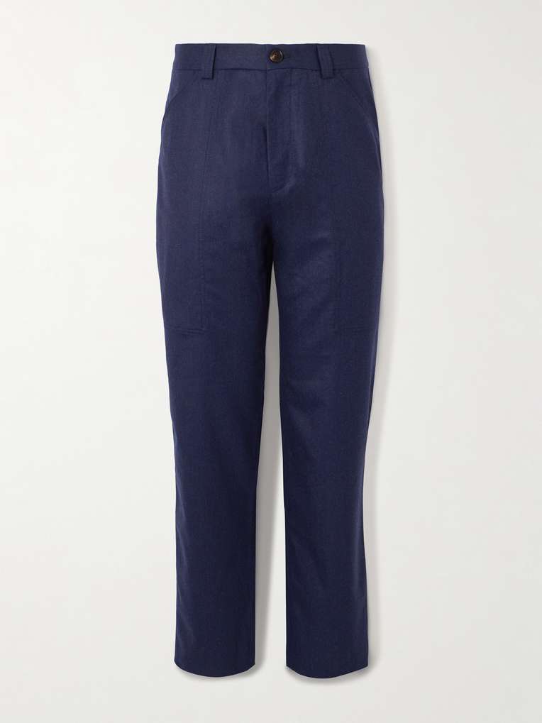Brunello Cucinelli — Wide-Leg Virgin Wool-Felt Trousers