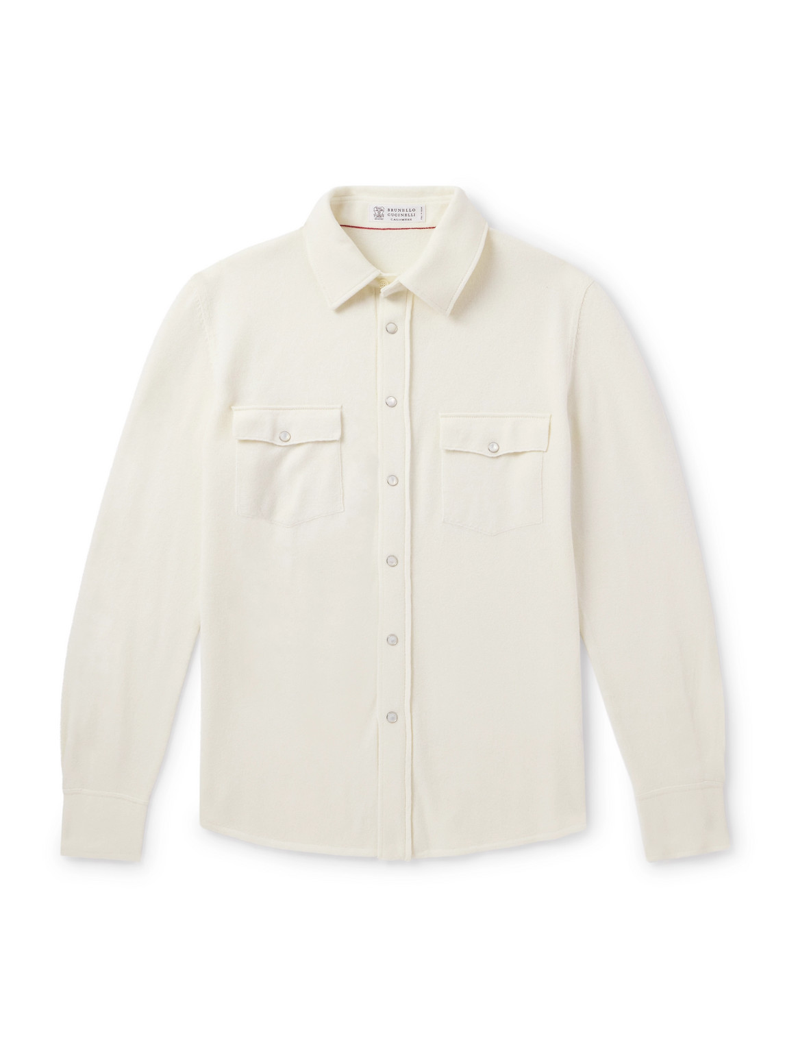 Brunello Cucinelli Men Shirt Jacket In White