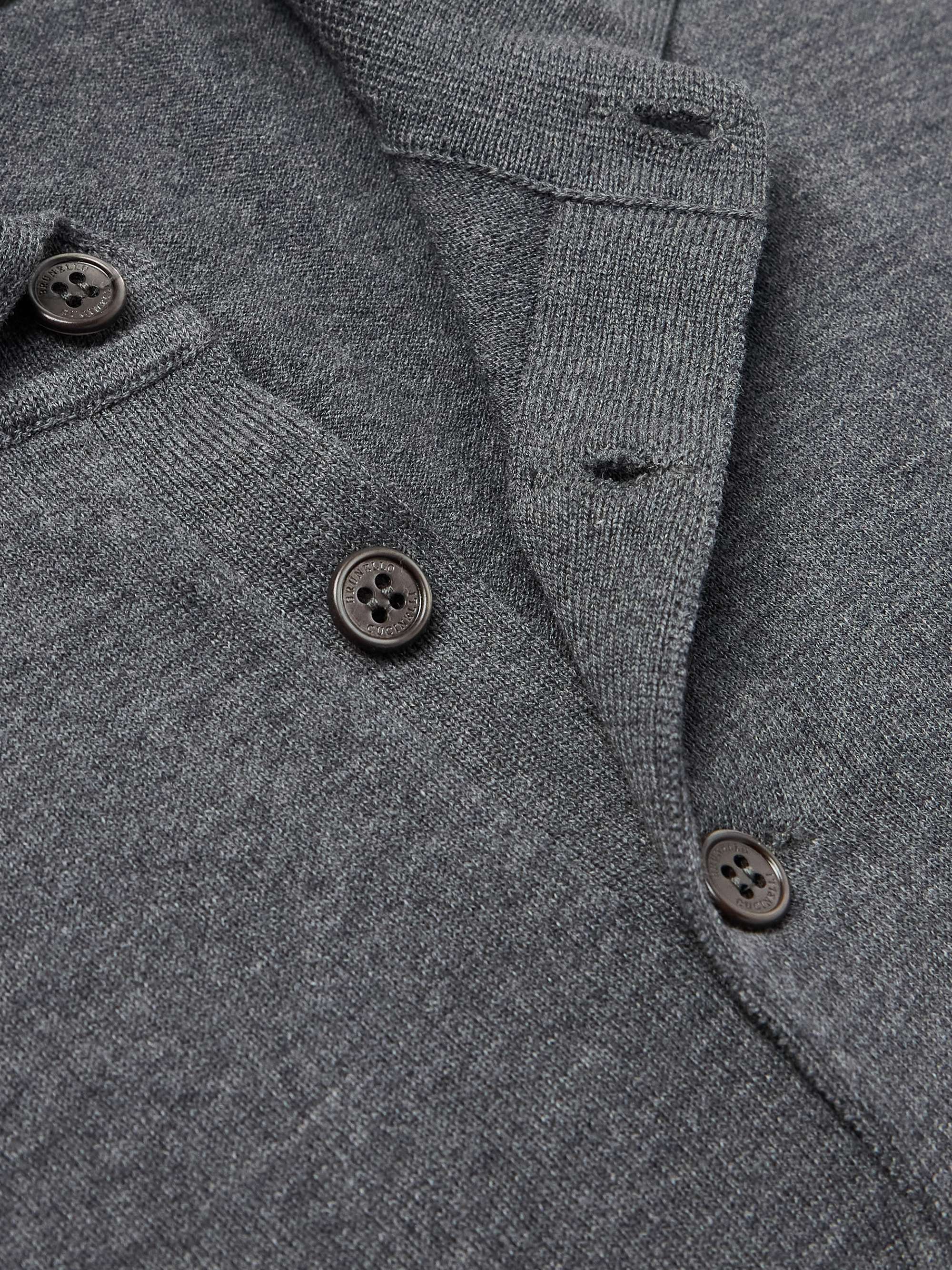 BRUNELLO CUCINELLI Knitted Cotton Polo Shirt