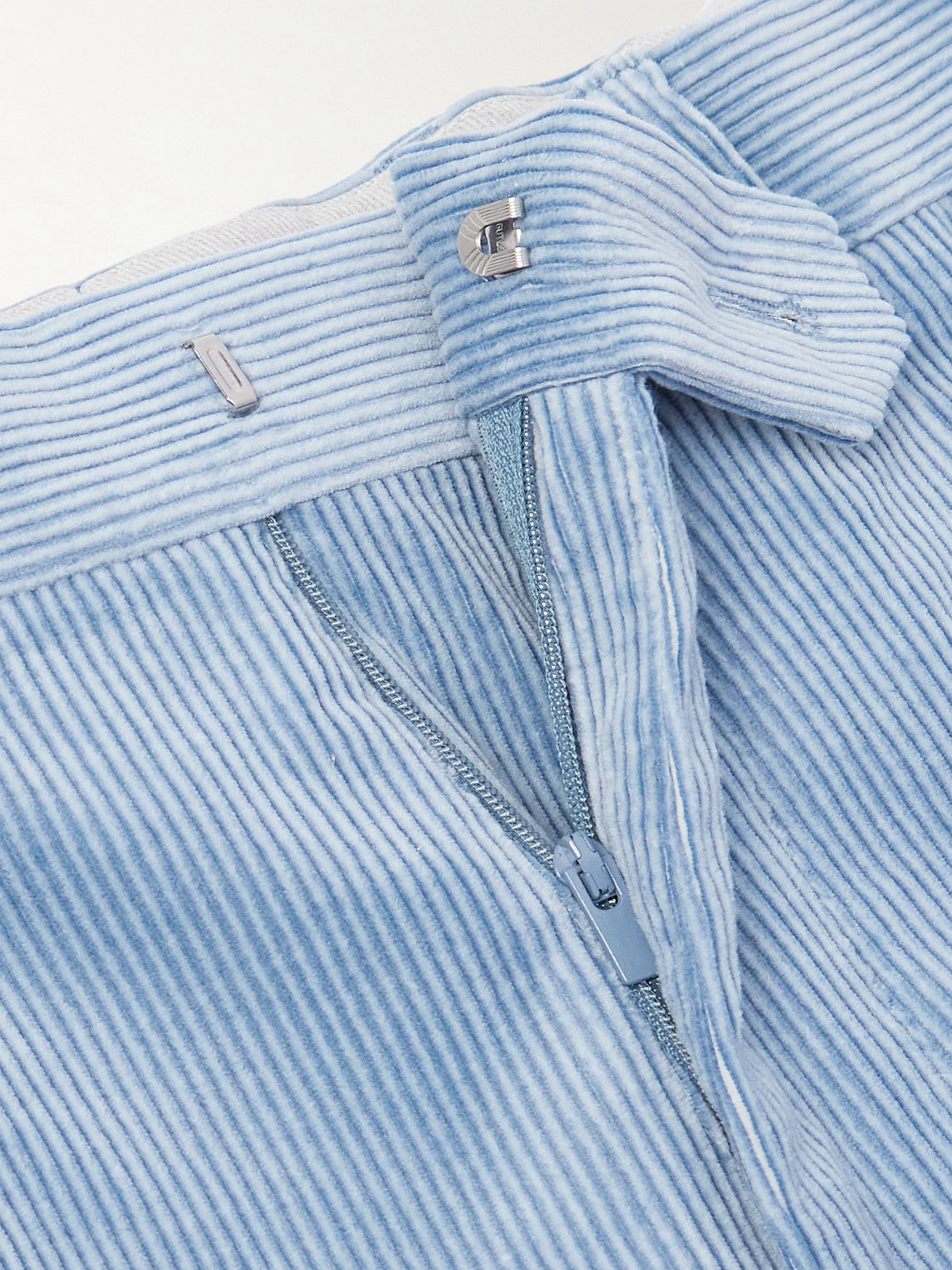 Brunello Cucinelli Straight-leg Pleated Stretch Cotton And Cashmere-blend Corduroy Suit Trousers
