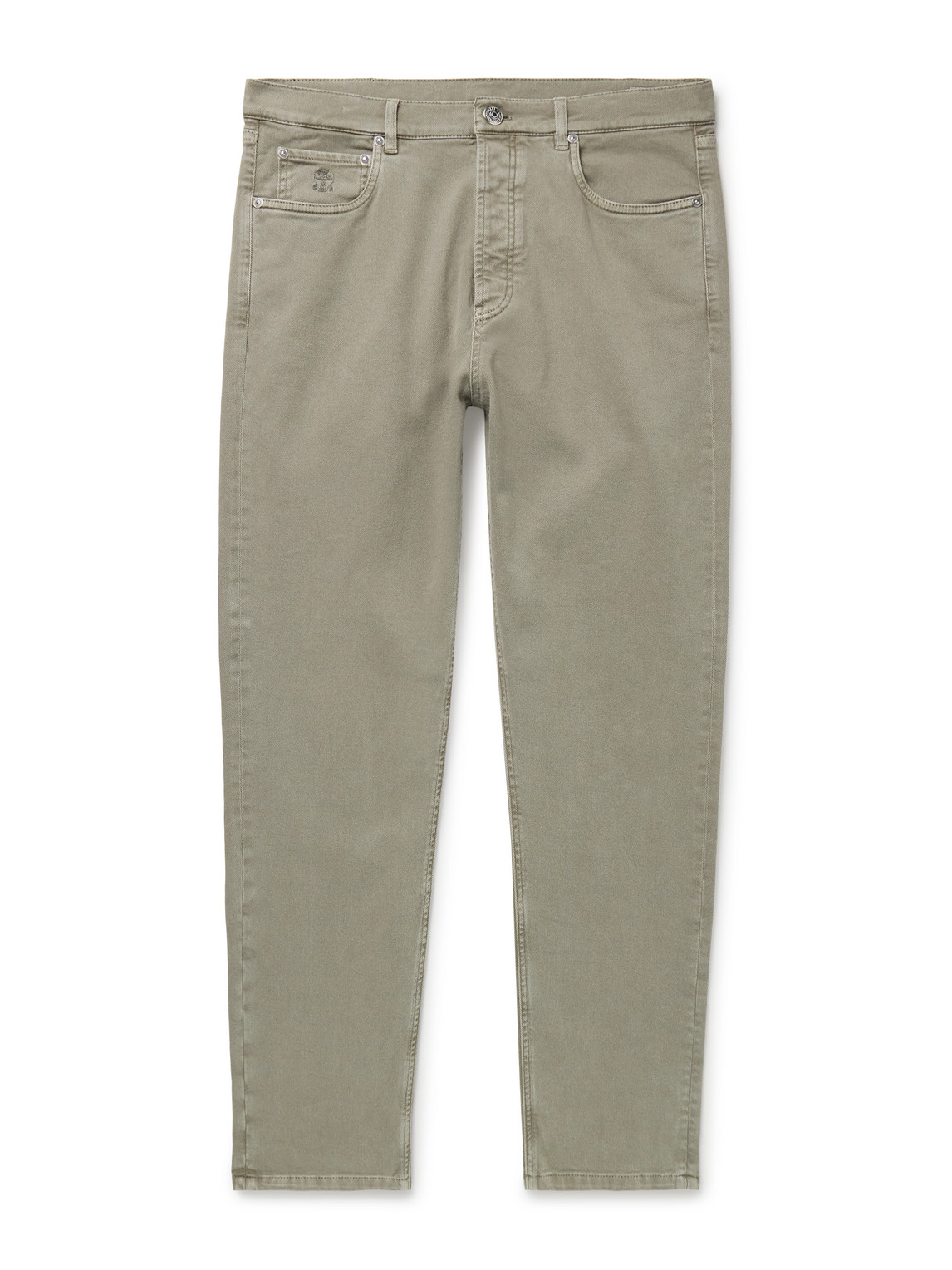 Brunello Cucinelli Slim-fit Jeans In Green