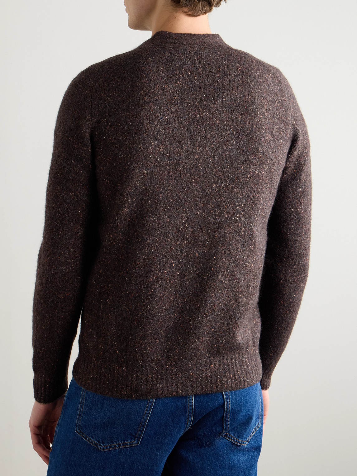 Brunello Cucinelli Knitted Cardigan In Brown