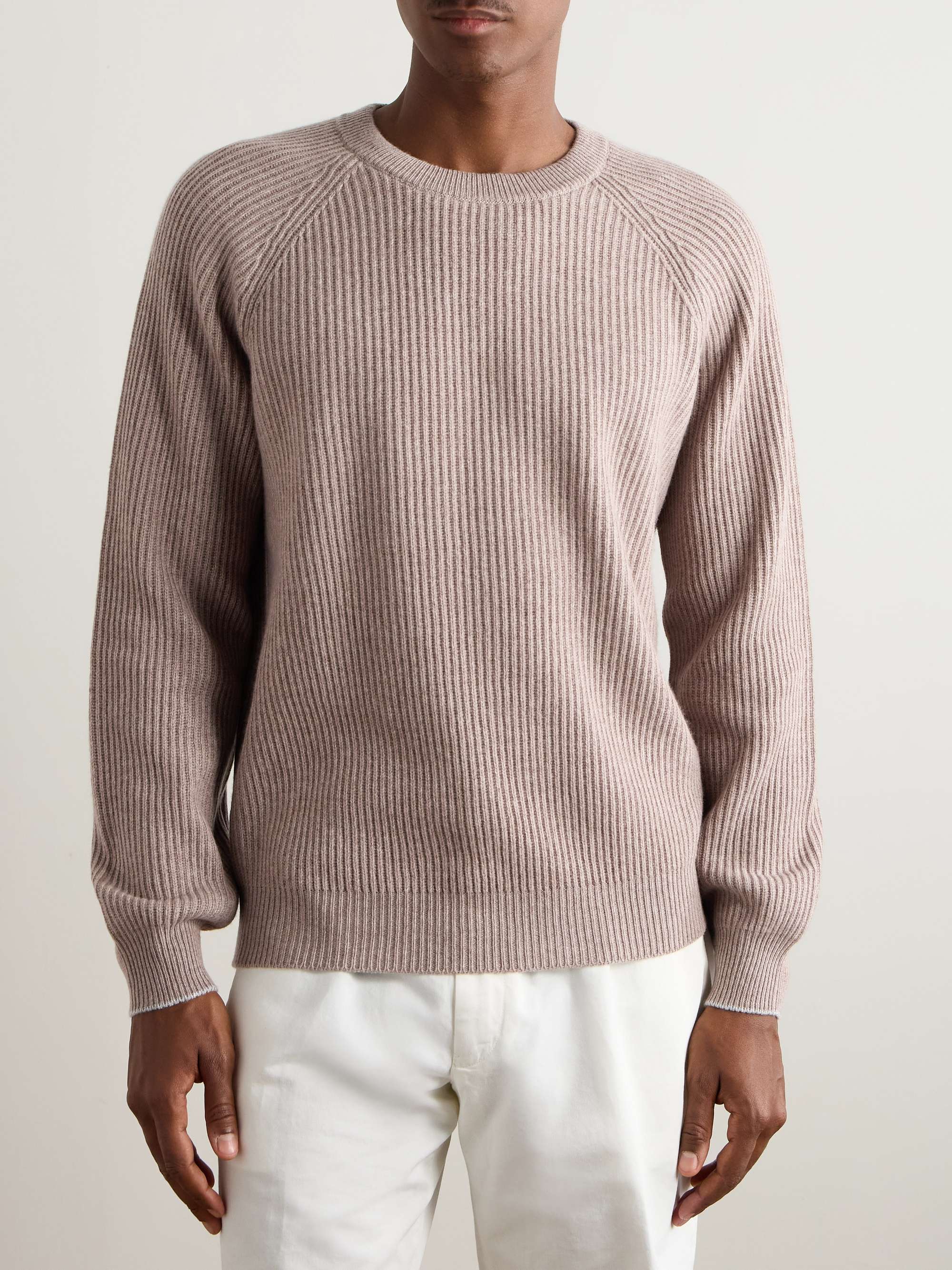 BRUNELLO CUCINELLI Ribbed Cashmere Sweater