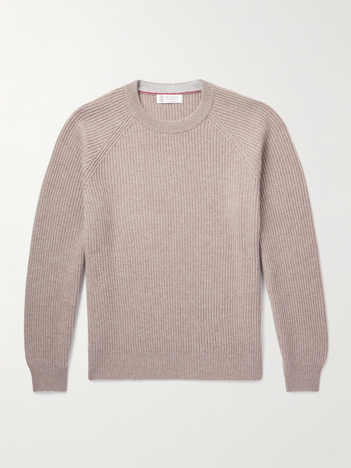 トップス Brunello Cucinelli 100% cashmere knit Brunello Cucinelli - Ribbed Cashmere Sweater - Curated Menswear