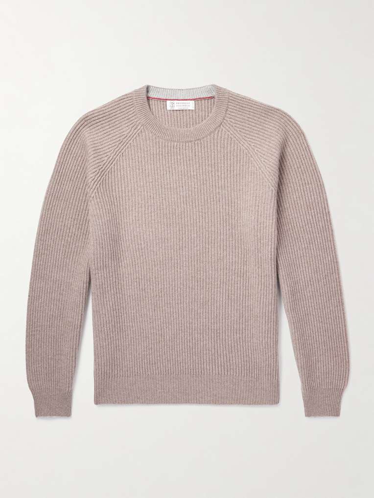 Brunello Cucinelli — Ribbed Cashmere Sweater