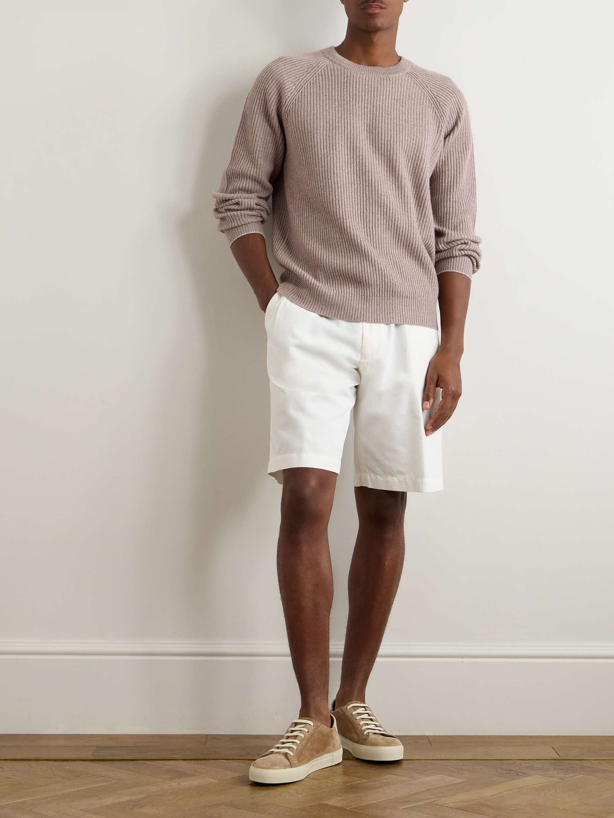 BRUNELLO CUCINELLI Ribbed Cashmere Sweater